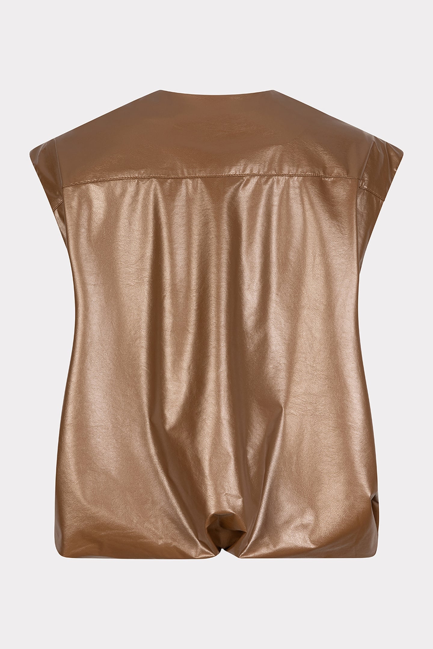 BODYWARMER METALLIC PU BRONZE METALLIC 5