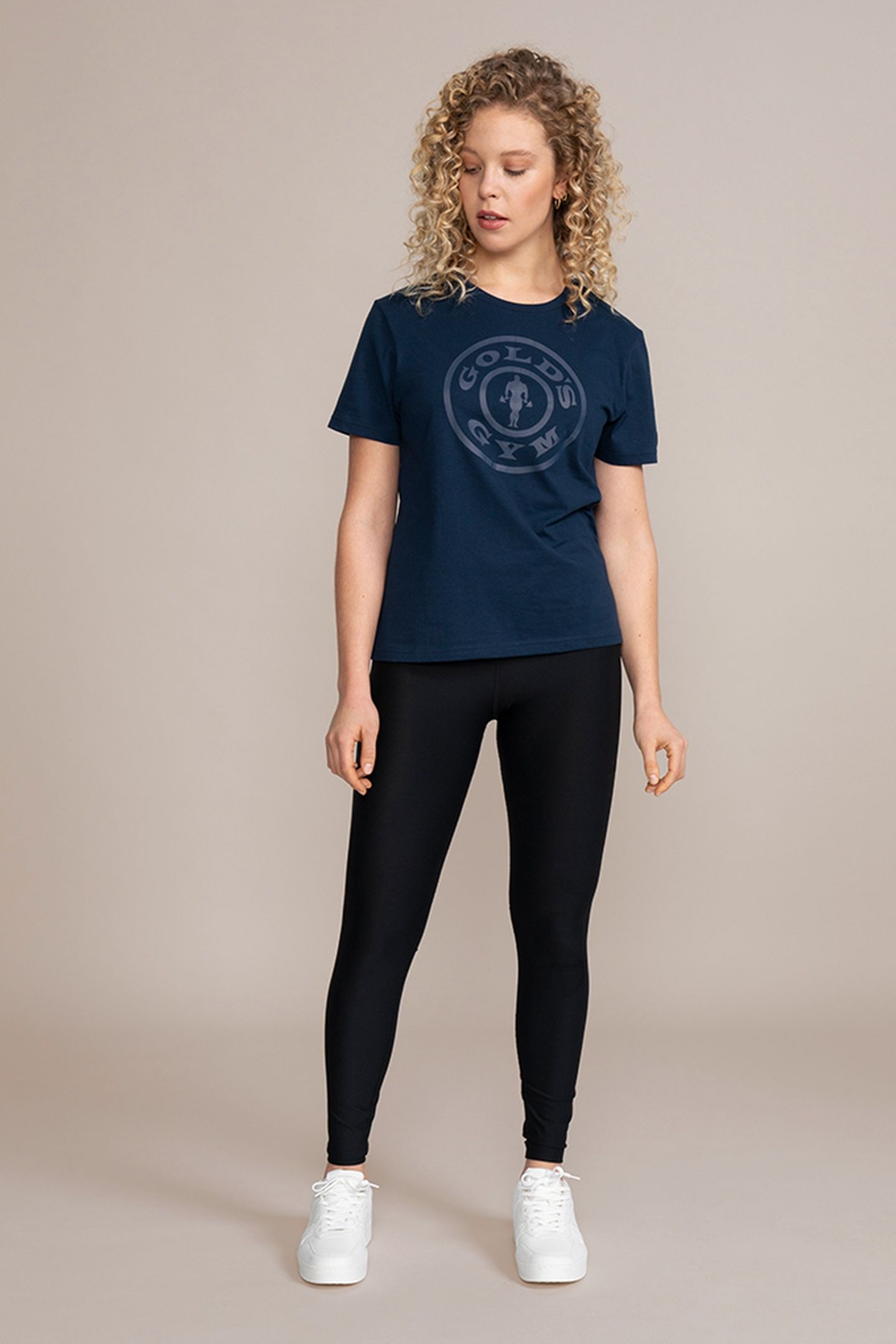 WEIGHT PLATE WOMEN'S RELAXED TEE NAVY 1