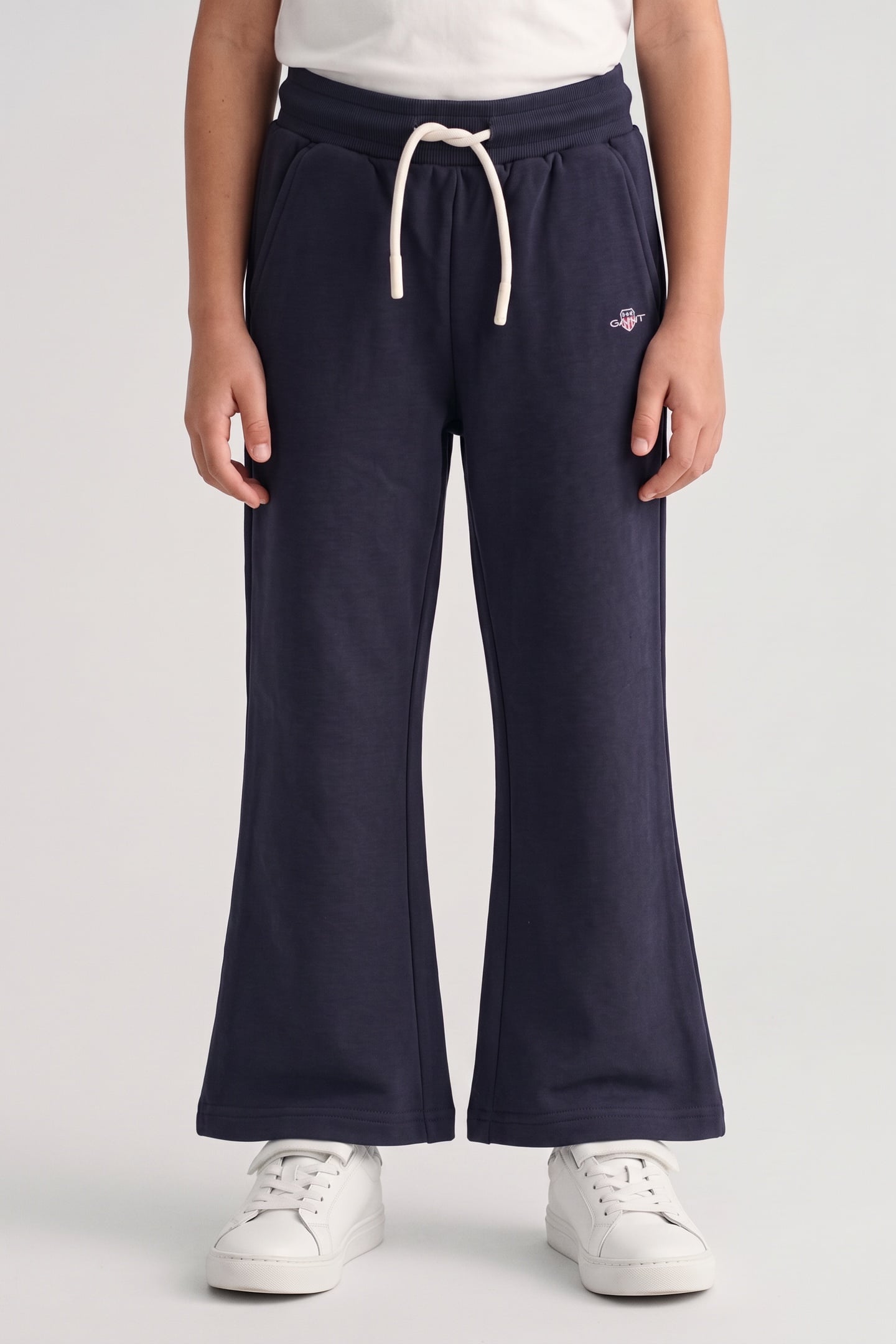 KIDS GIRLS SHIELD STRAIGHT LEG SWEATPANTS EVENING BLUE 1