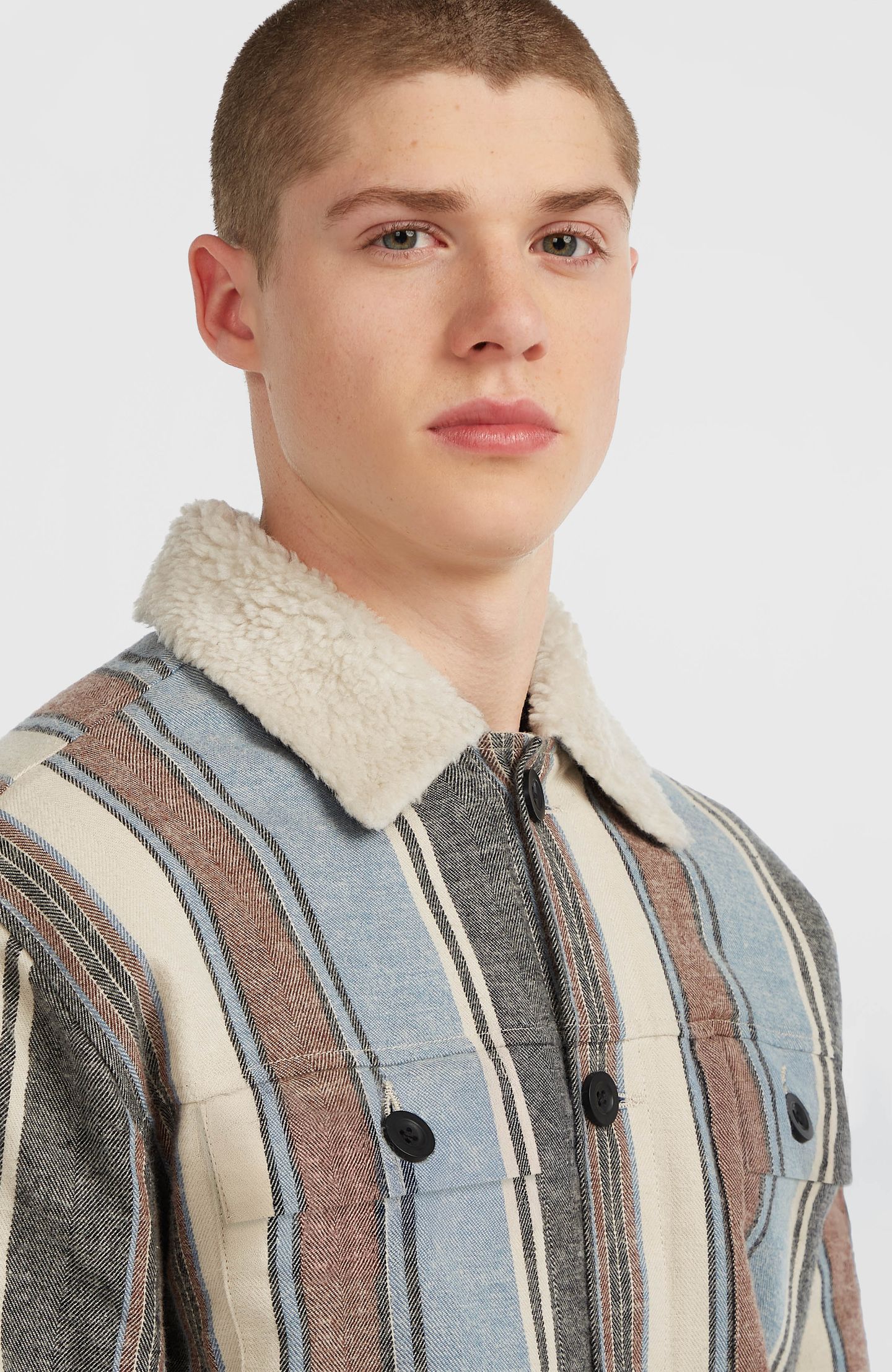 O'RIGINALS FLEECE LINED JACKET BLUE VINTAGE O'NEILL STRIPE 7
