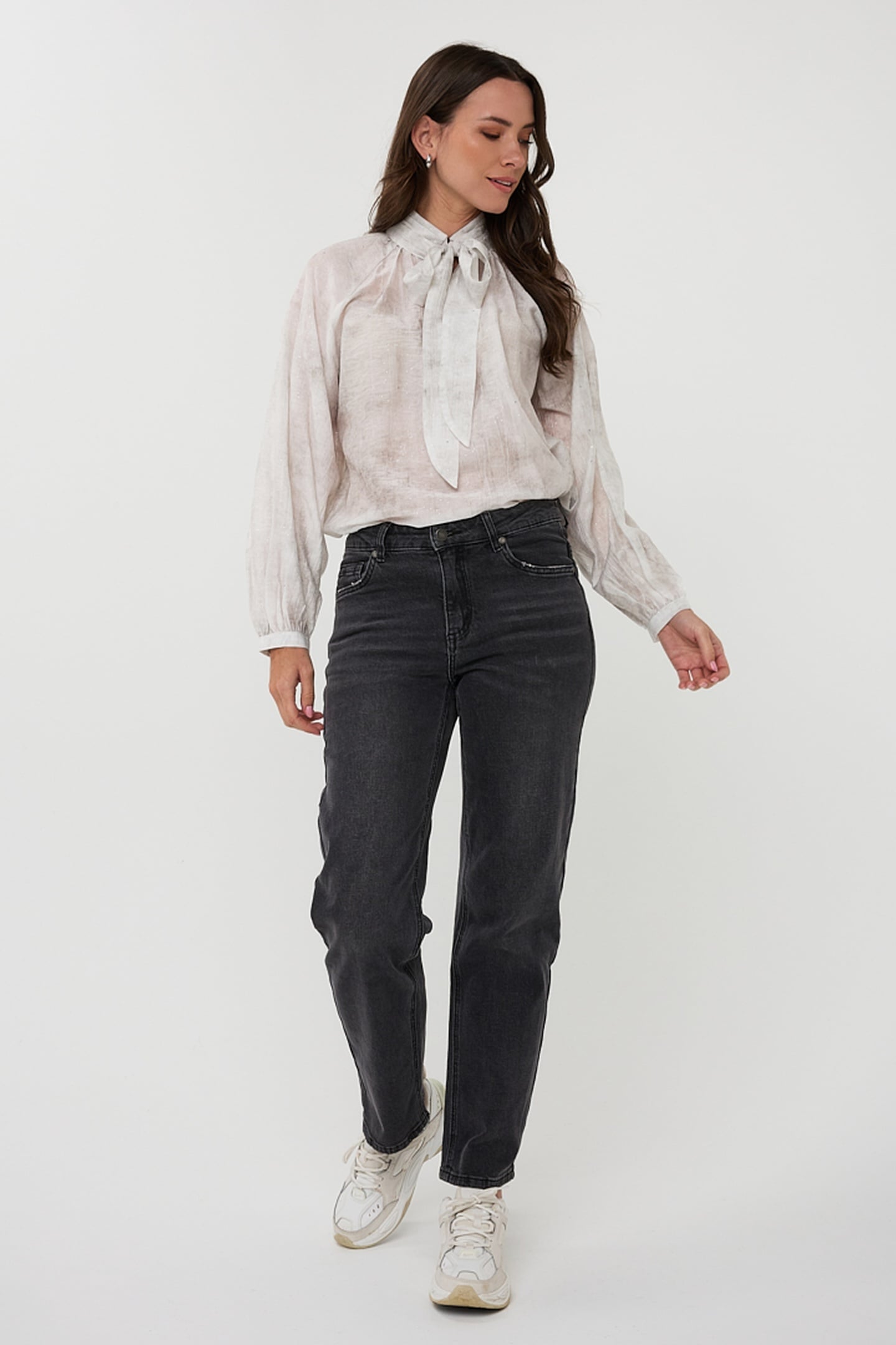 BLOUSE RAGLAN SHAWL COLLAR OFF WHITE 2