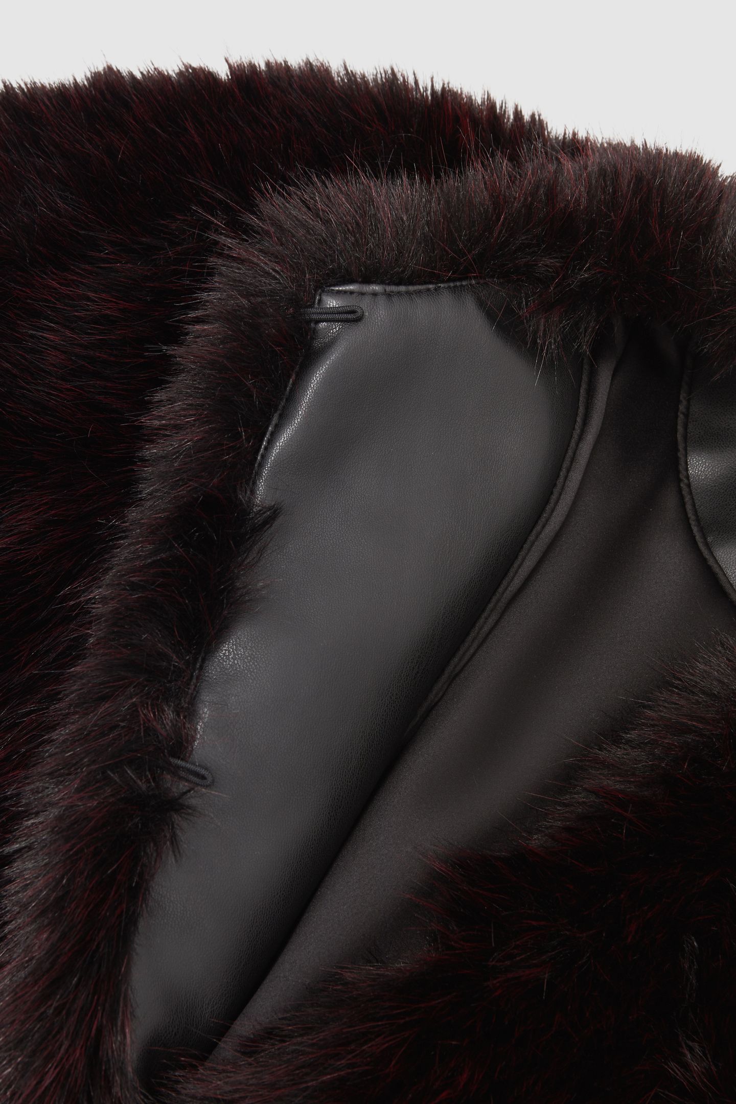 FAUX FUR JACKET BURGUNDY 5