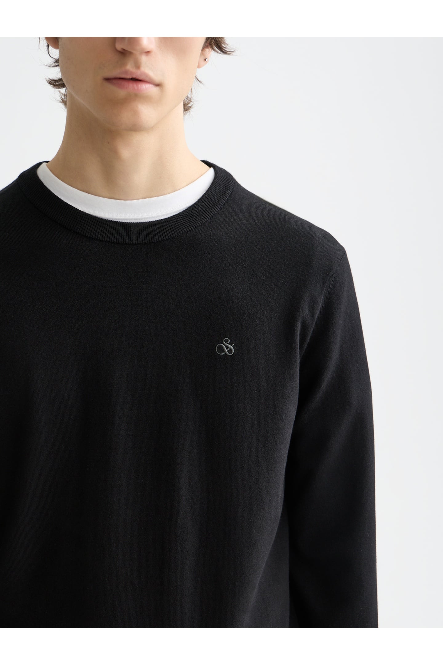ECOVERO REGULAR-FIT PULLOVER BLACK 6