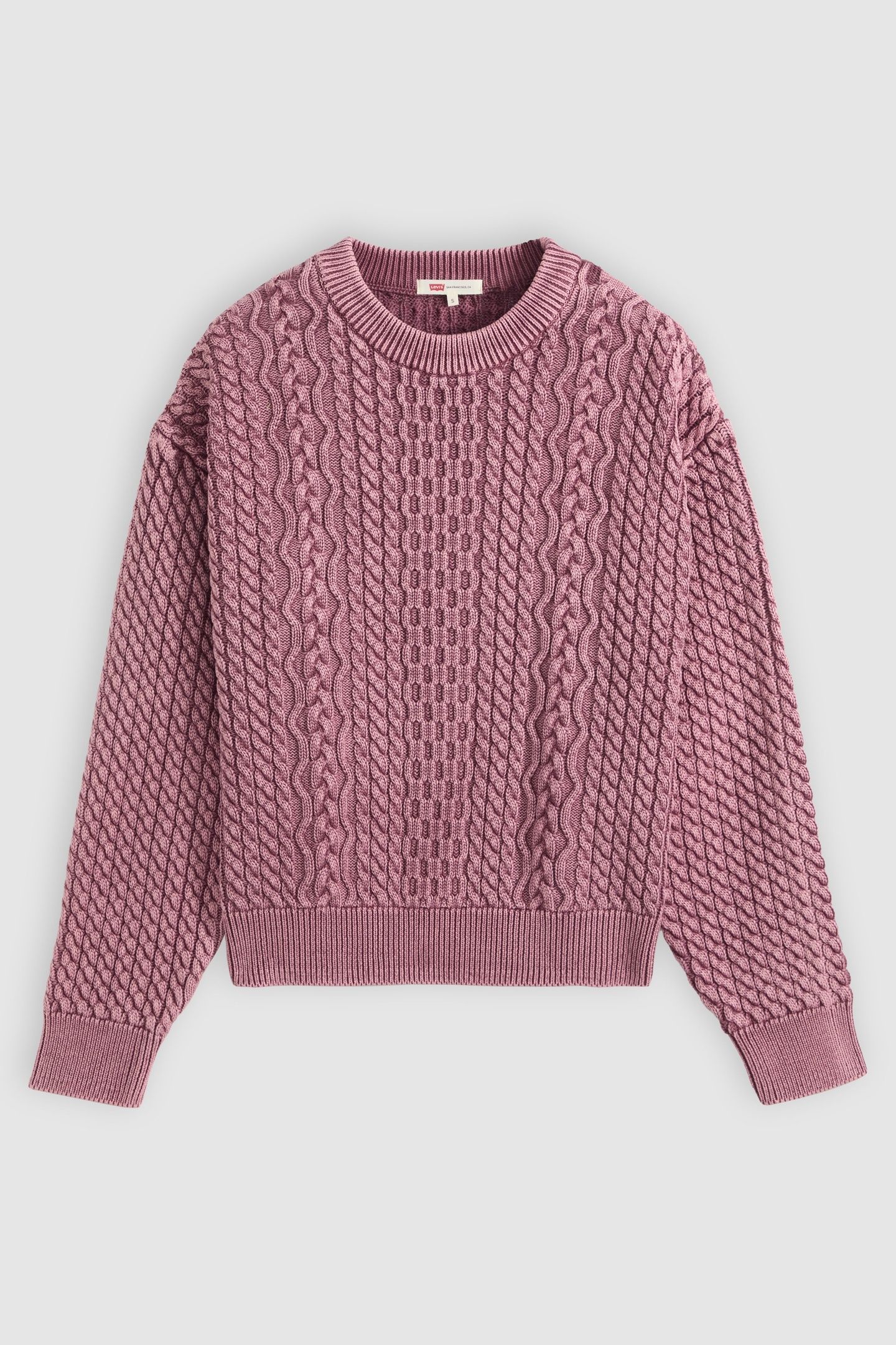 LEILAH CABLE CREWNECK SWEATER 5