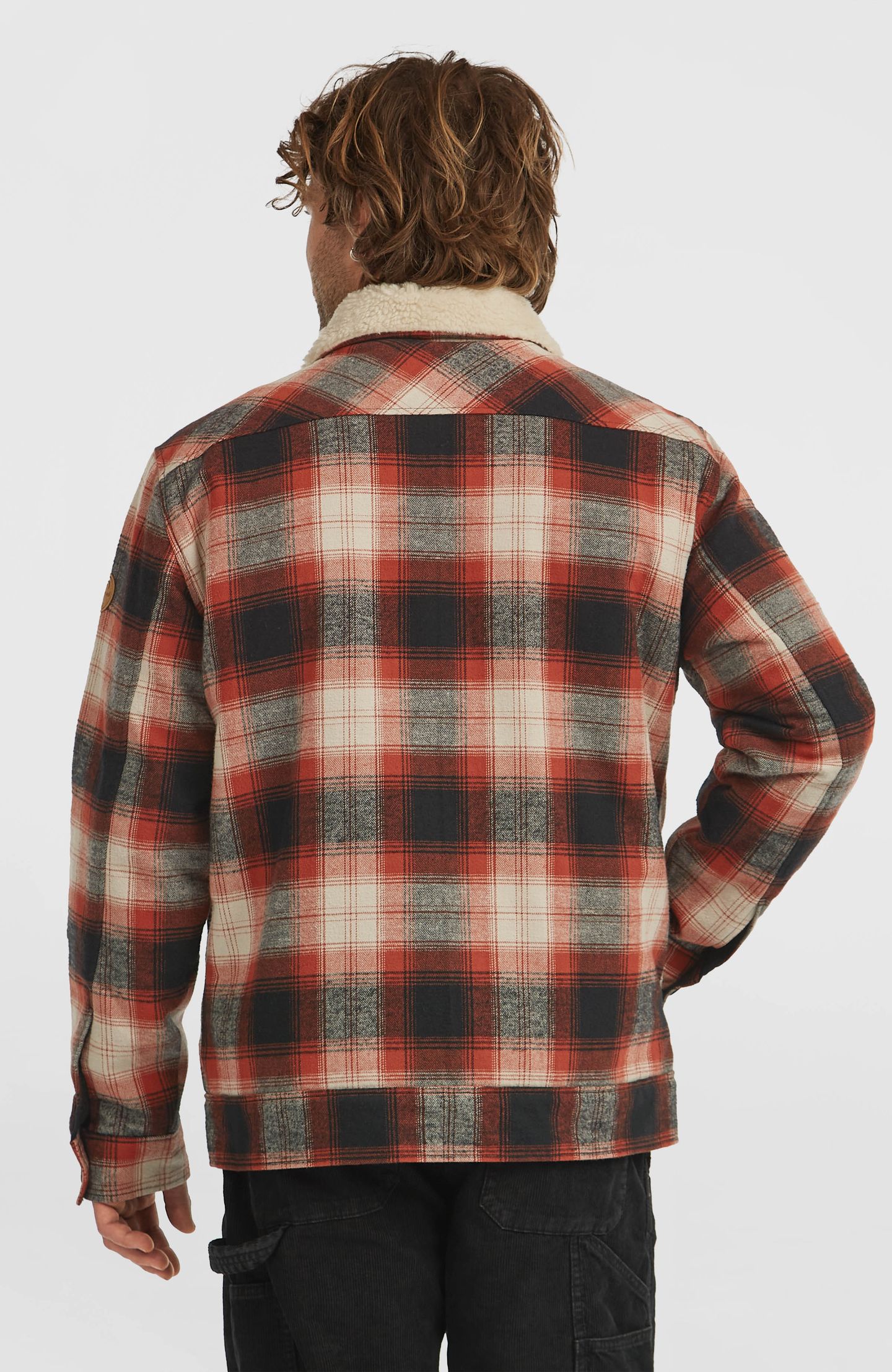O'RIGINALS FLEECE LINED JACKET BONFIRE CHECK 2