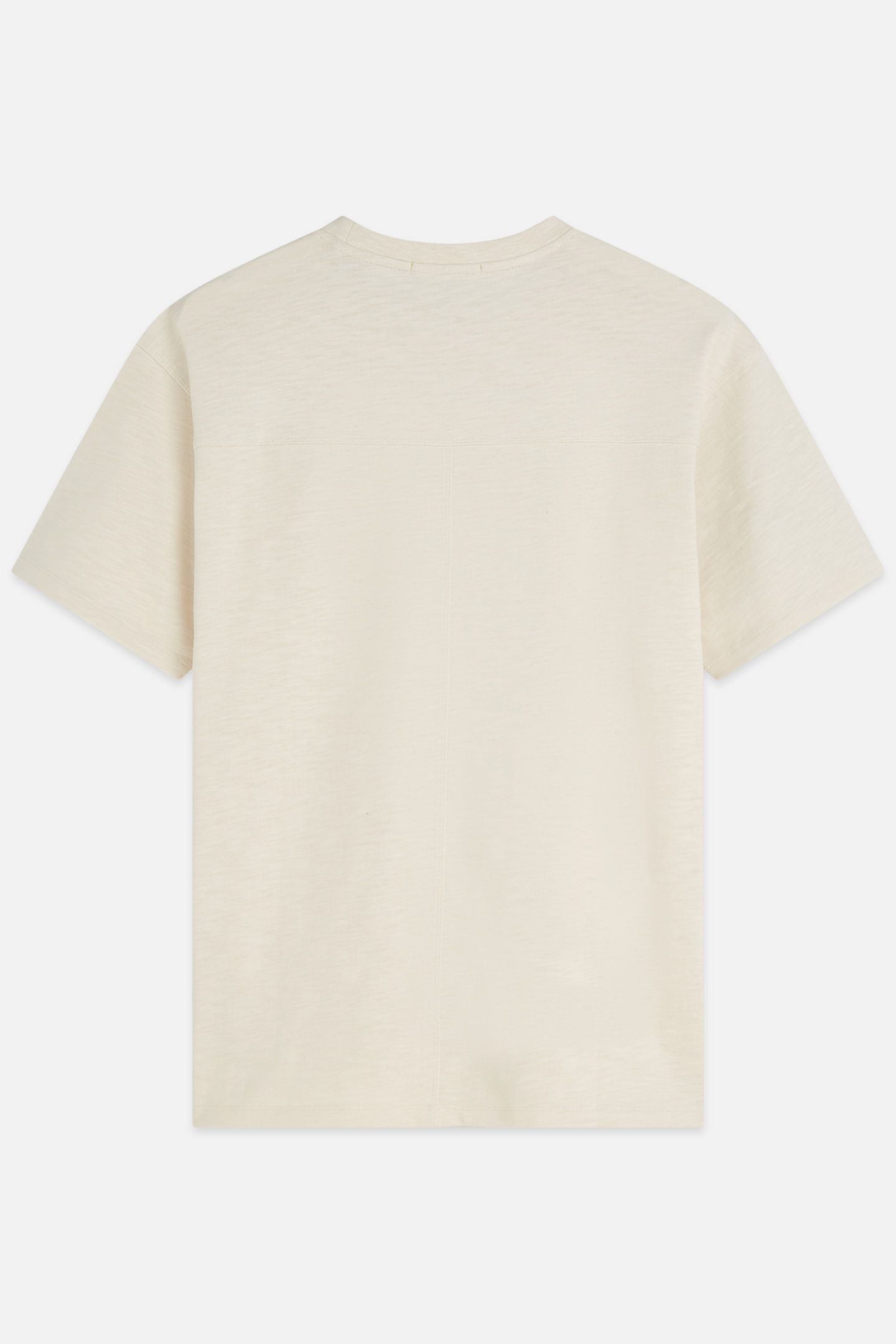 SLUBYARN CHEST POCKET ARTWORK RELAXEDFIT TSHIRT LIGHT BEIGE 2