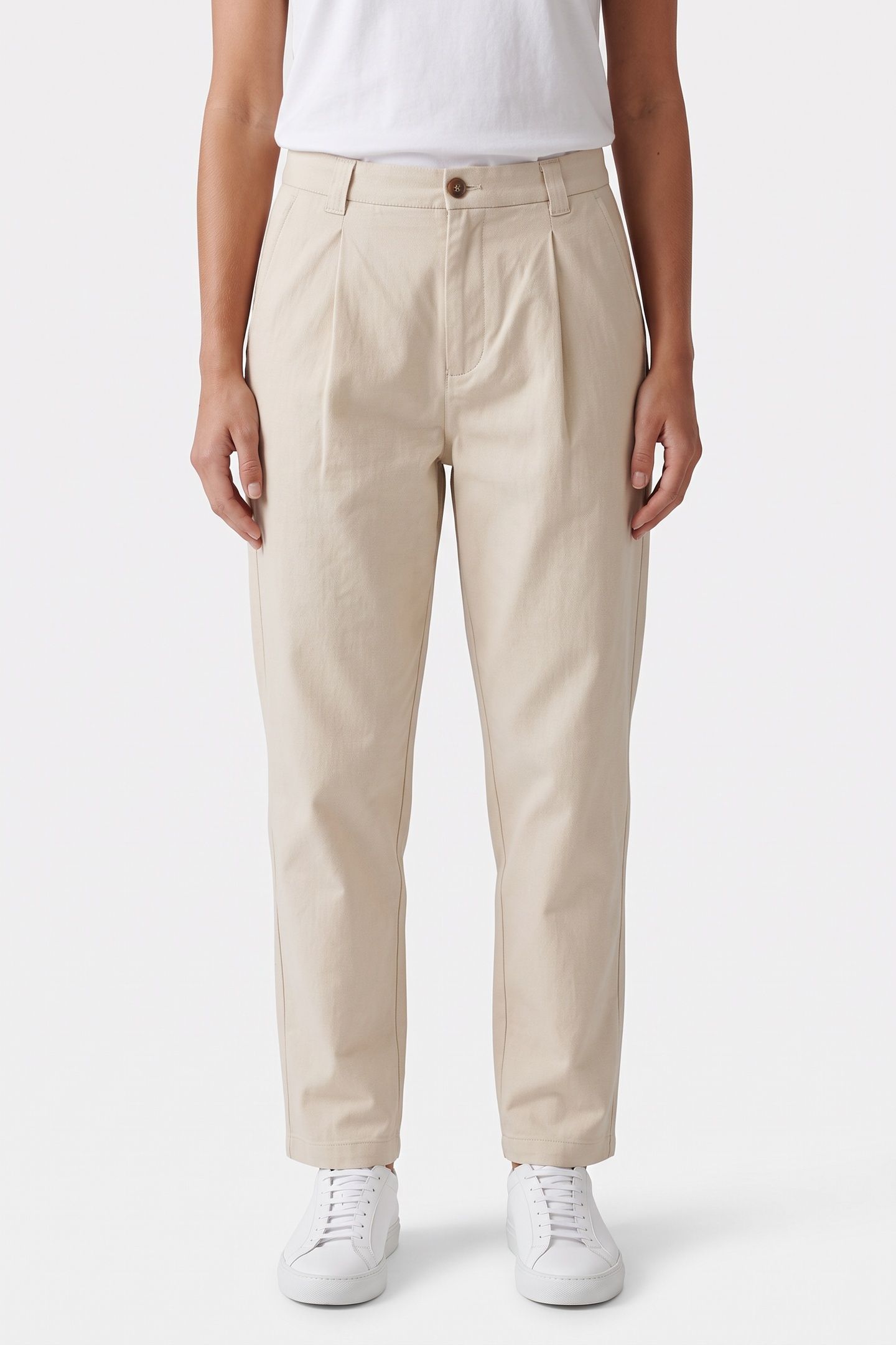 UNISEX TROUSERS RENATO ECRU 2