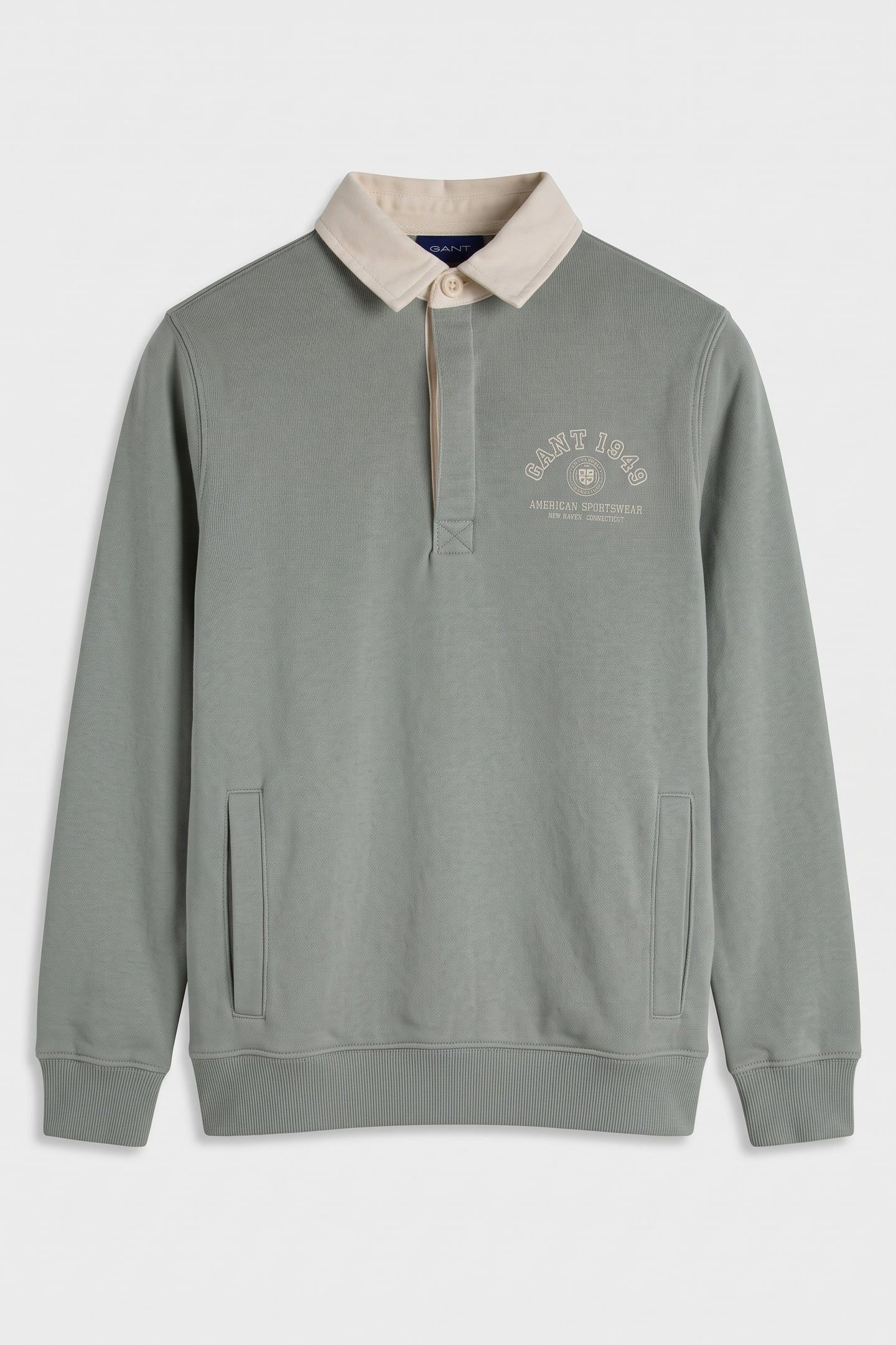 TEEN BOYS AMERICAN SPORTSWEAR RUGBY POLO CERAMIC GREY 2