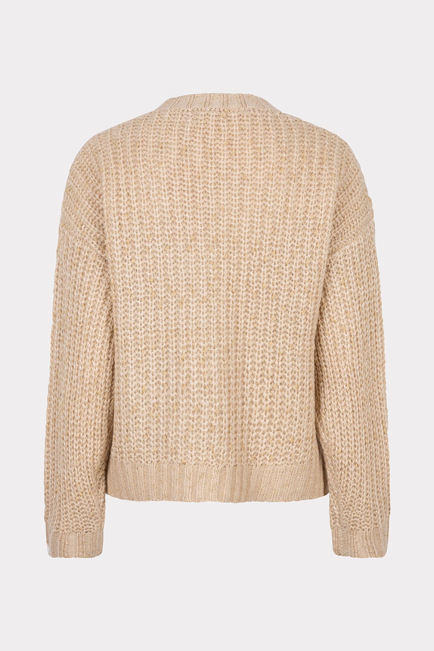 CARDIGAN OVERSIZE LUREX LIGHT SAND 5