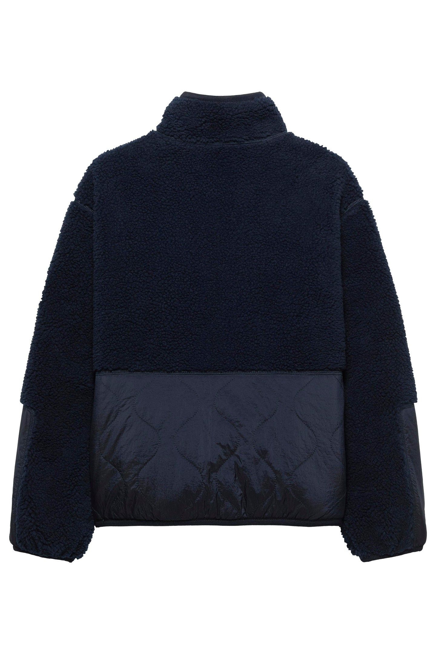 BOYS TEDDY QUILTED BOMBER DARK NIGHT NAVY 4