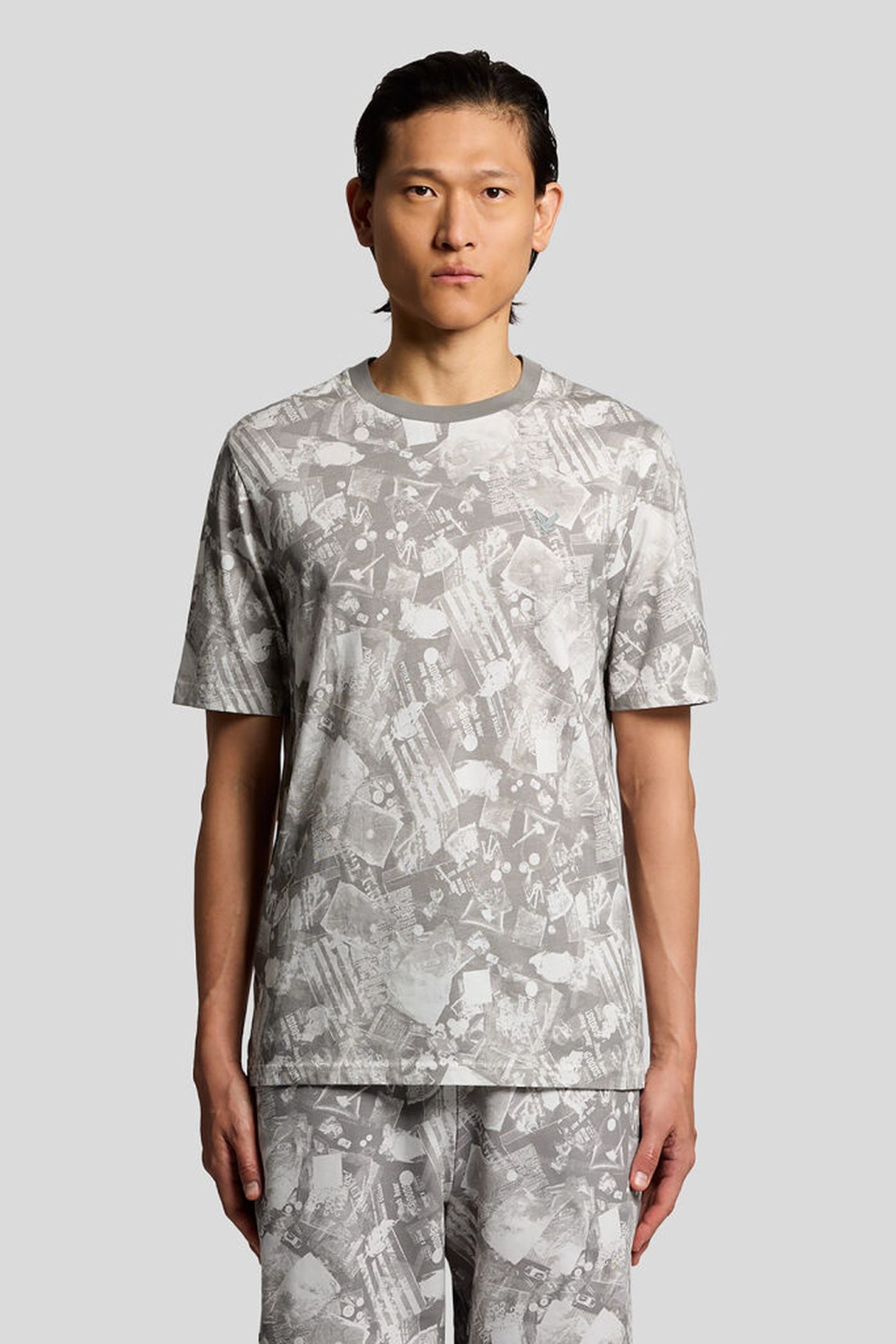 INDUSTRIAL PRINT T-SHIRT COLD GREY 1