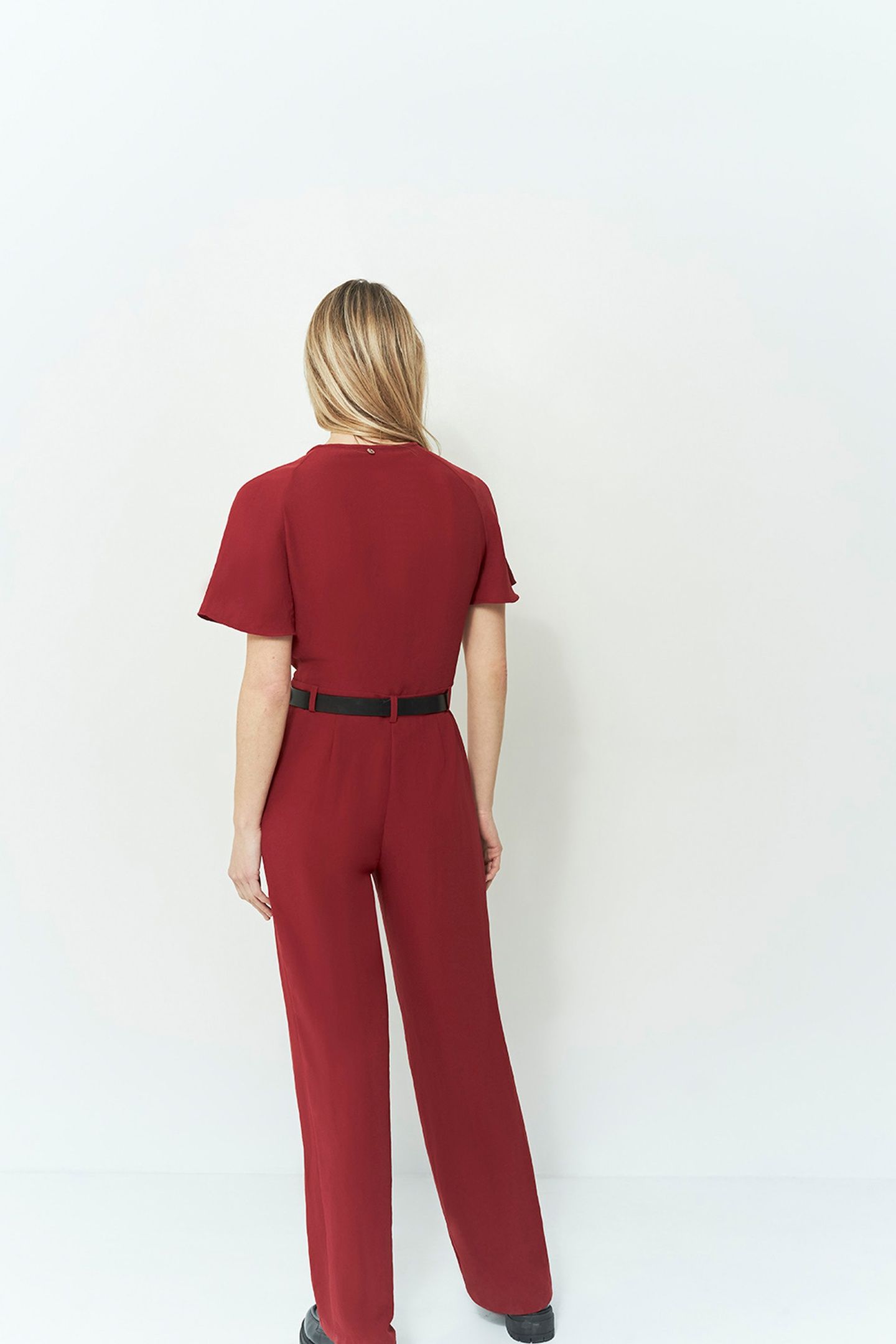ROSIO _ STRAIGHT TOMETTE JUMPSUIT IN RECYCLED POLYESTER 2