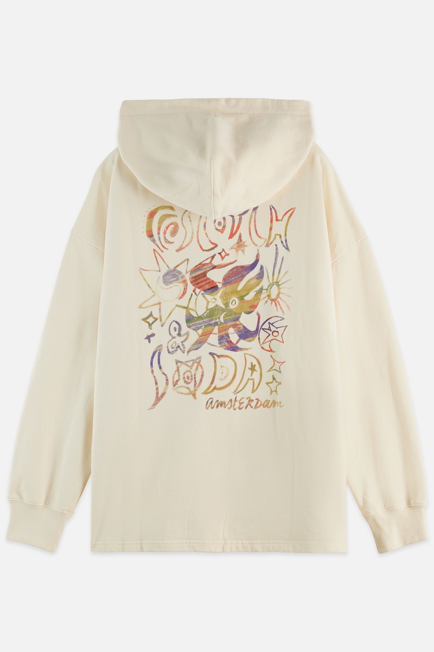 WASHED ARTWORK HOODIE EGGNOG 5