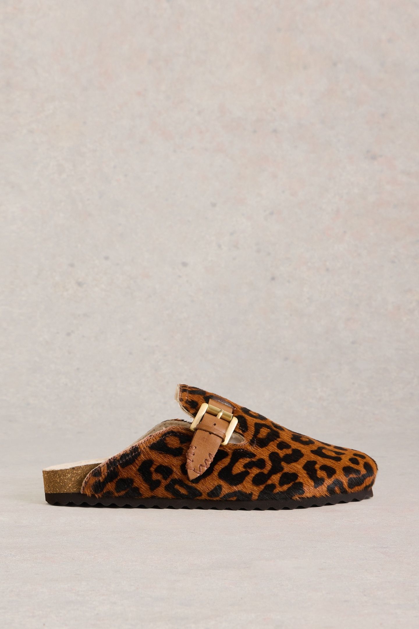 MYRTLE LEATHER SLIP ON MULE BROWN MLT 1