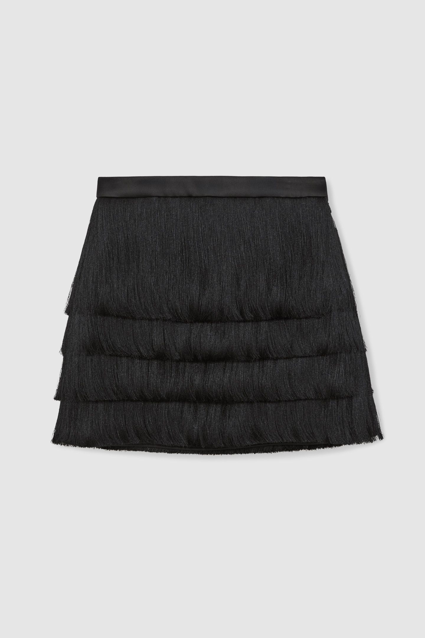 FRINGE MINI SKIRT BLACK 3