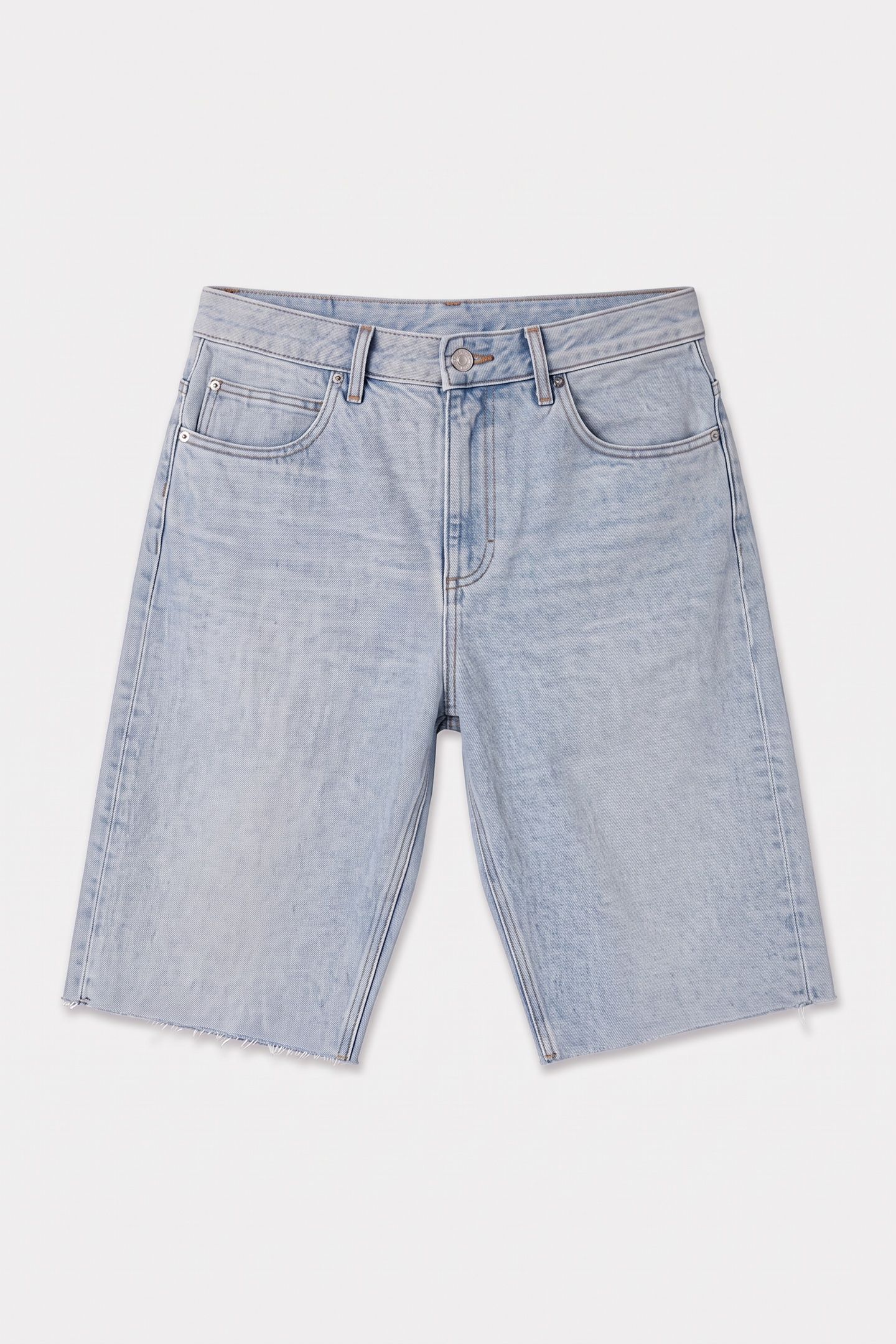 UNISEX DENIM BERMUDA SHORTS LIGHT BLUE 5