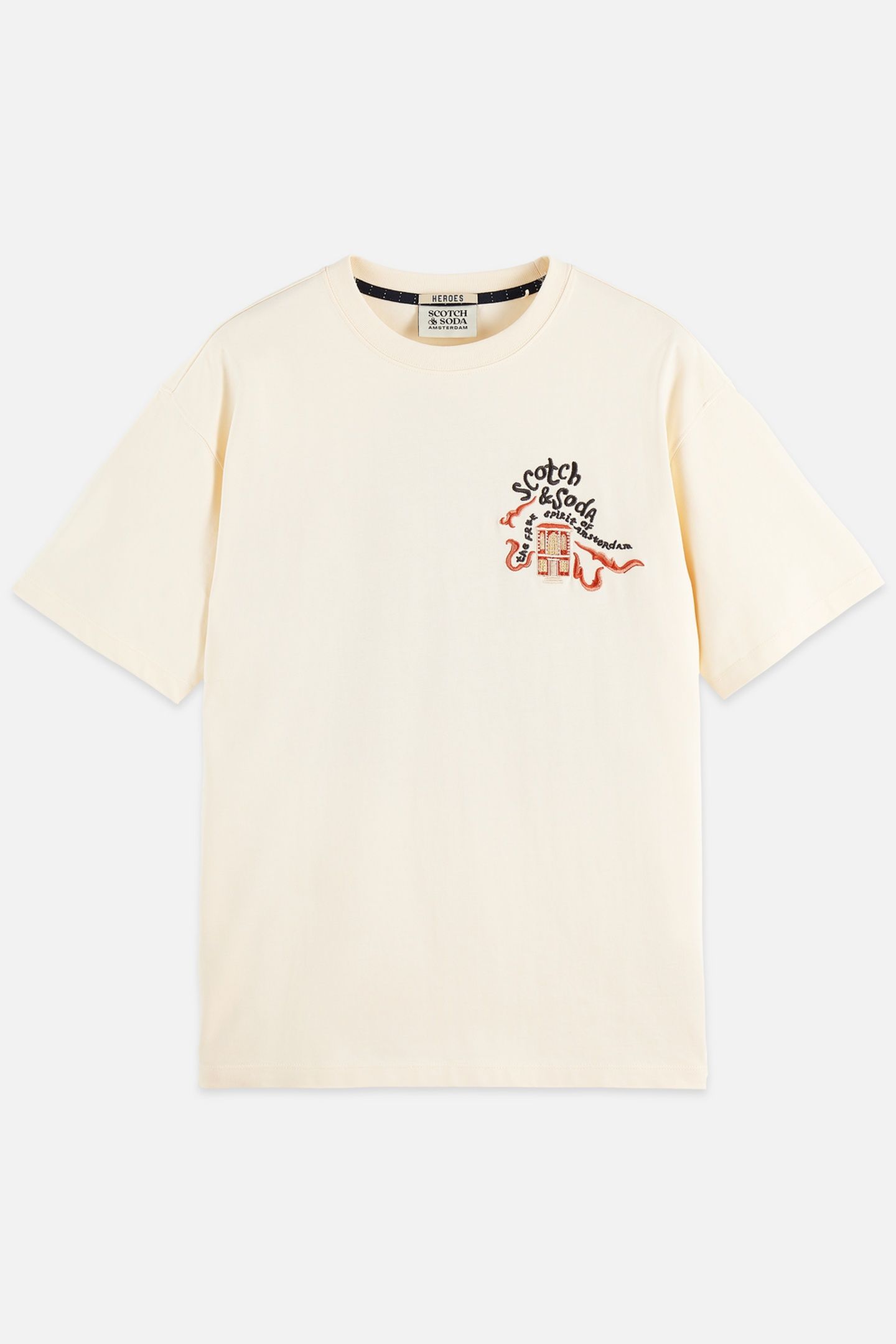 THE 40TH ANNIVERSARY RELAXED-FIT EMBROIDERY T-SHIRT LIGHT BE 1
