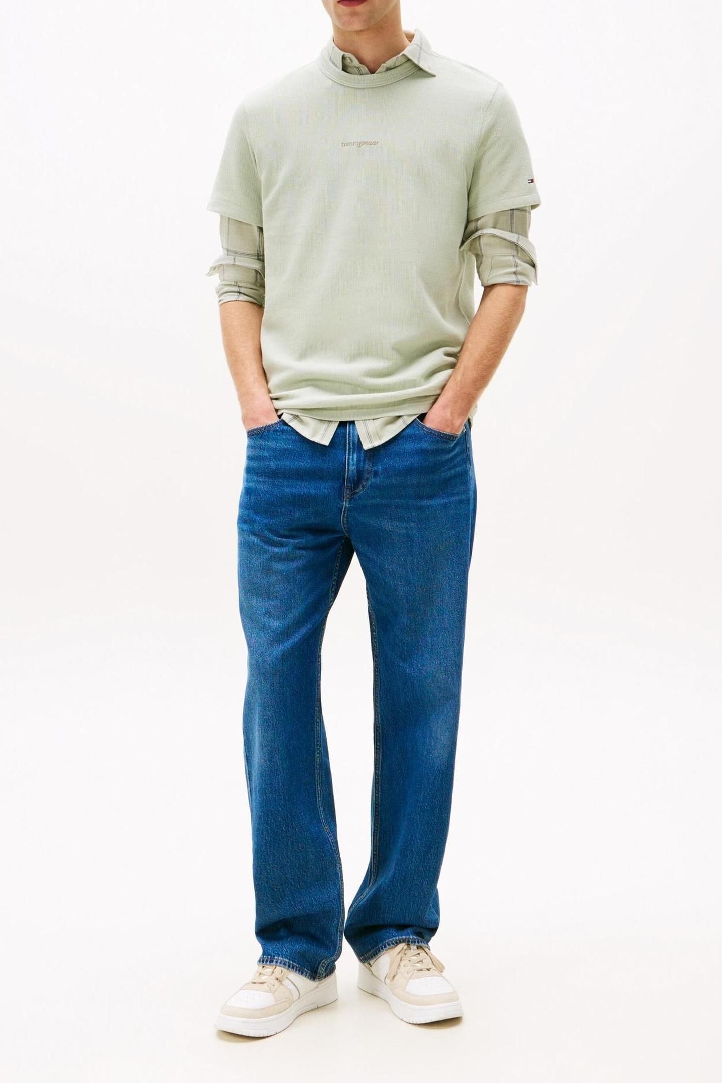 TJM SLIM WAFFLE TEE MISTY SAGE 2