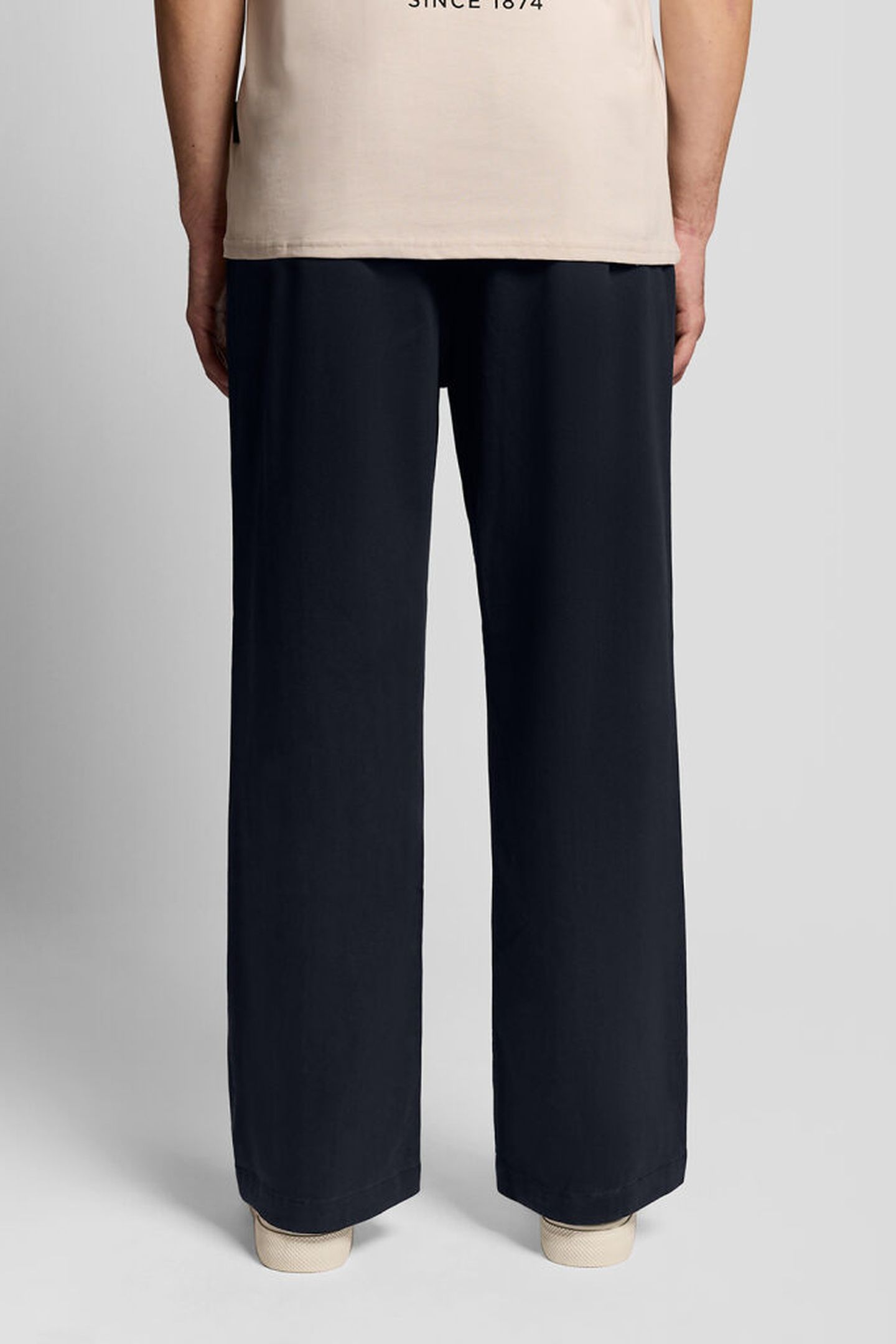 ENZYME WASH PLEATED TROUSER DARK NAVY 2