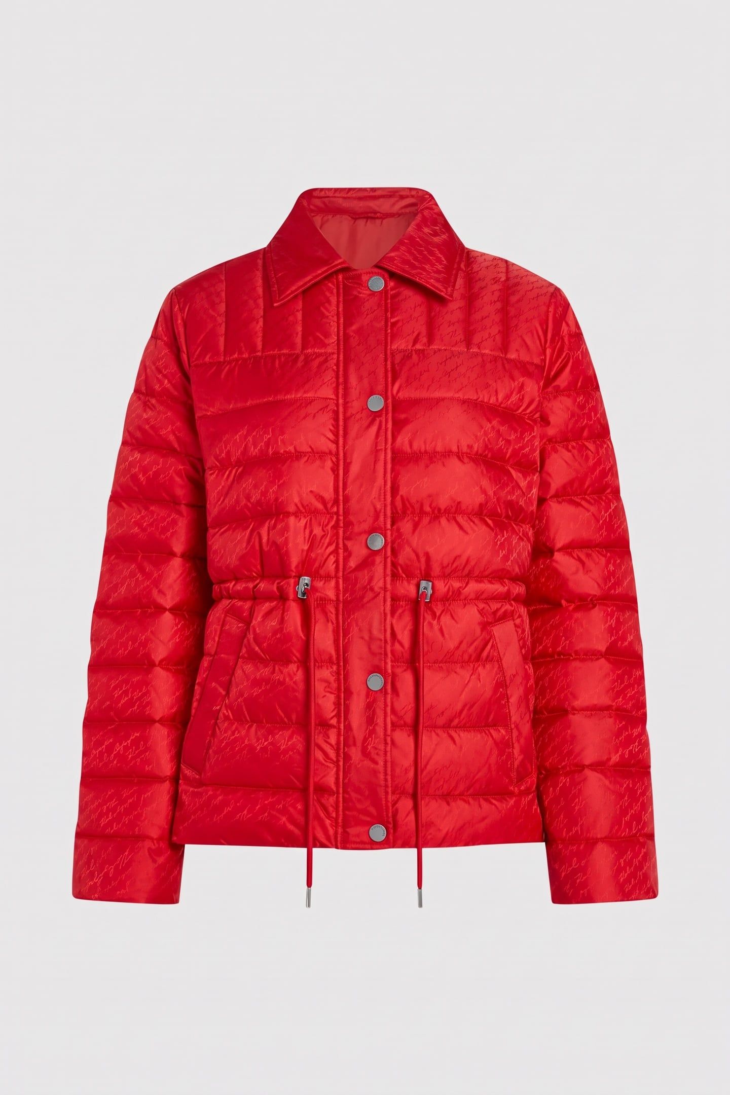 SIGNATURE JACQUARD FITTED PUFFER 6