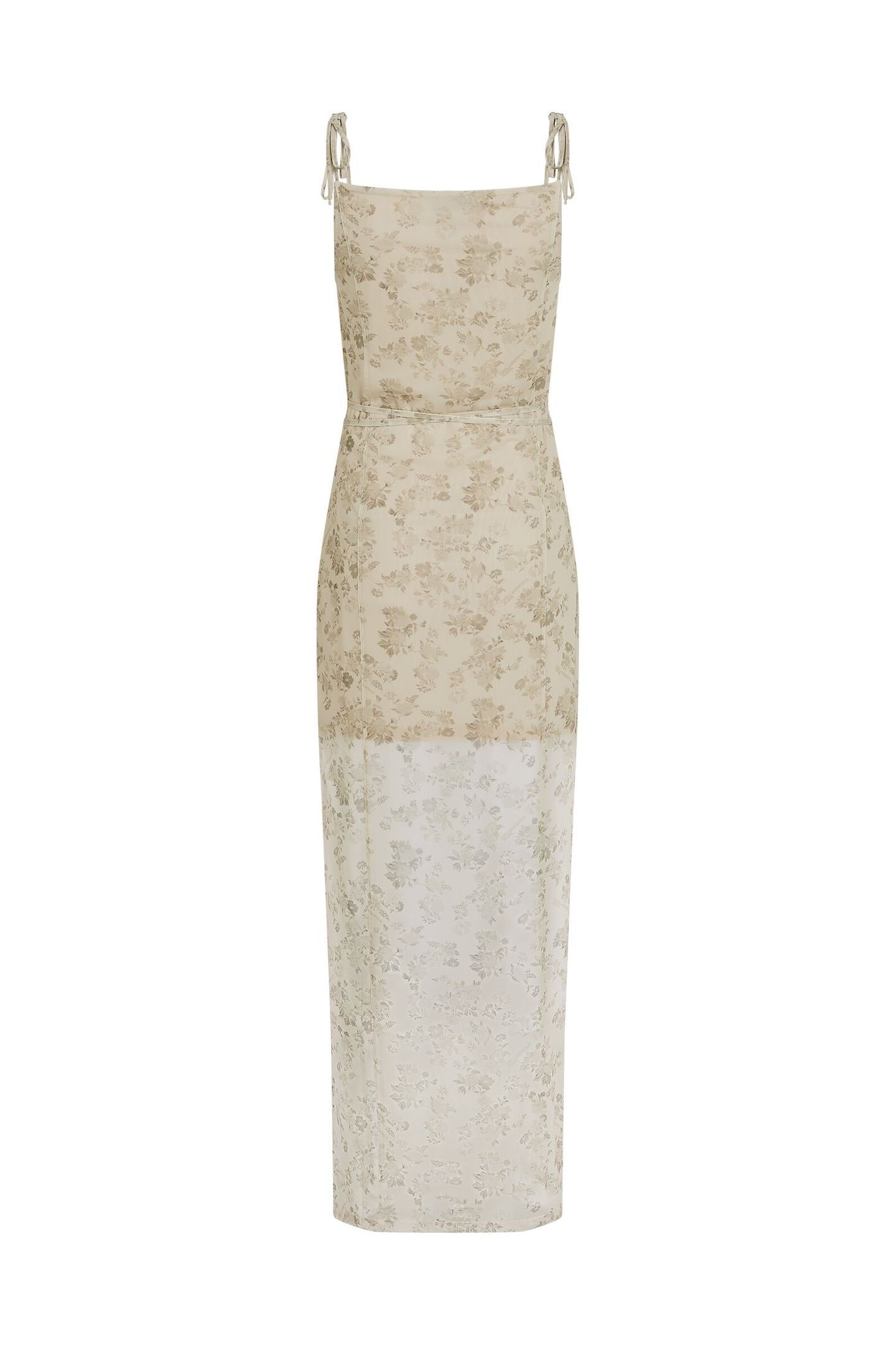 KLJ MESH MAXI FLORAL DRESS FLORAL AOP 5