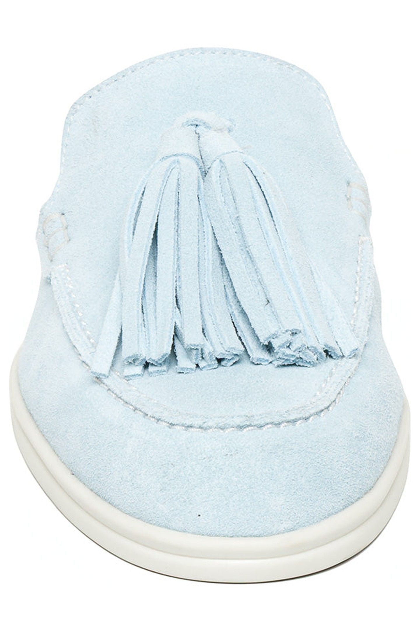 ODENZA FLAT SHOES LT BLUE SUEDE 4