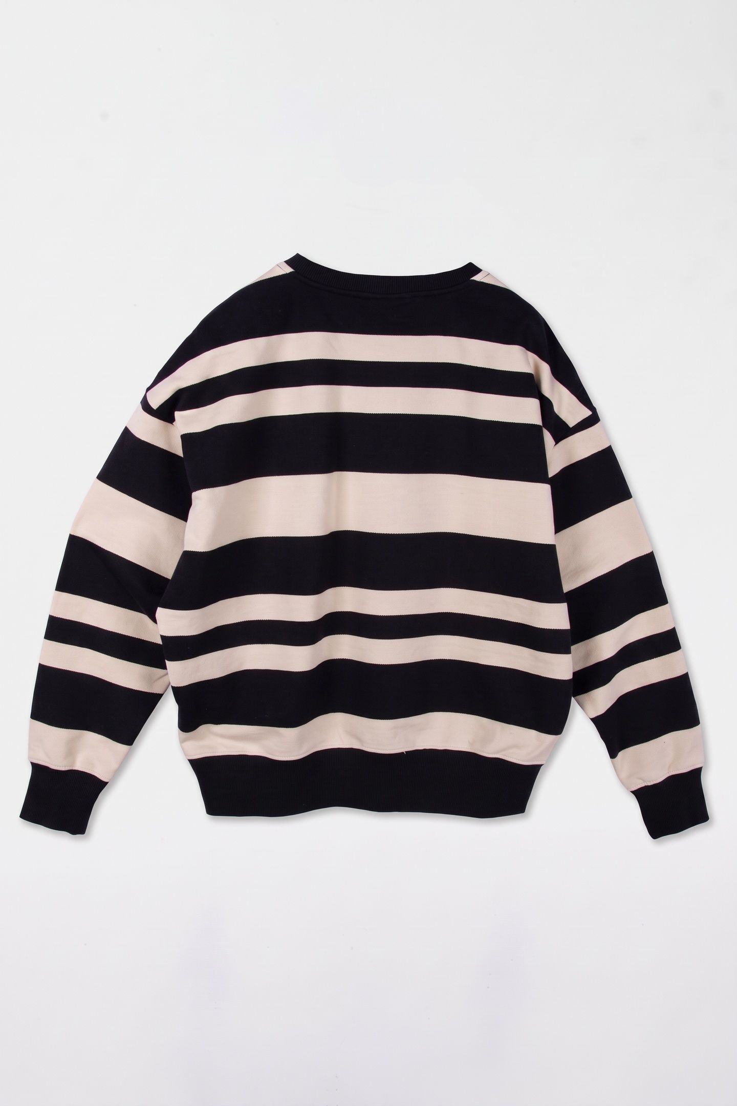 BOYS STRIPED MODERN SWEATSHIRT BLACK/WHITECAP GRAY 3