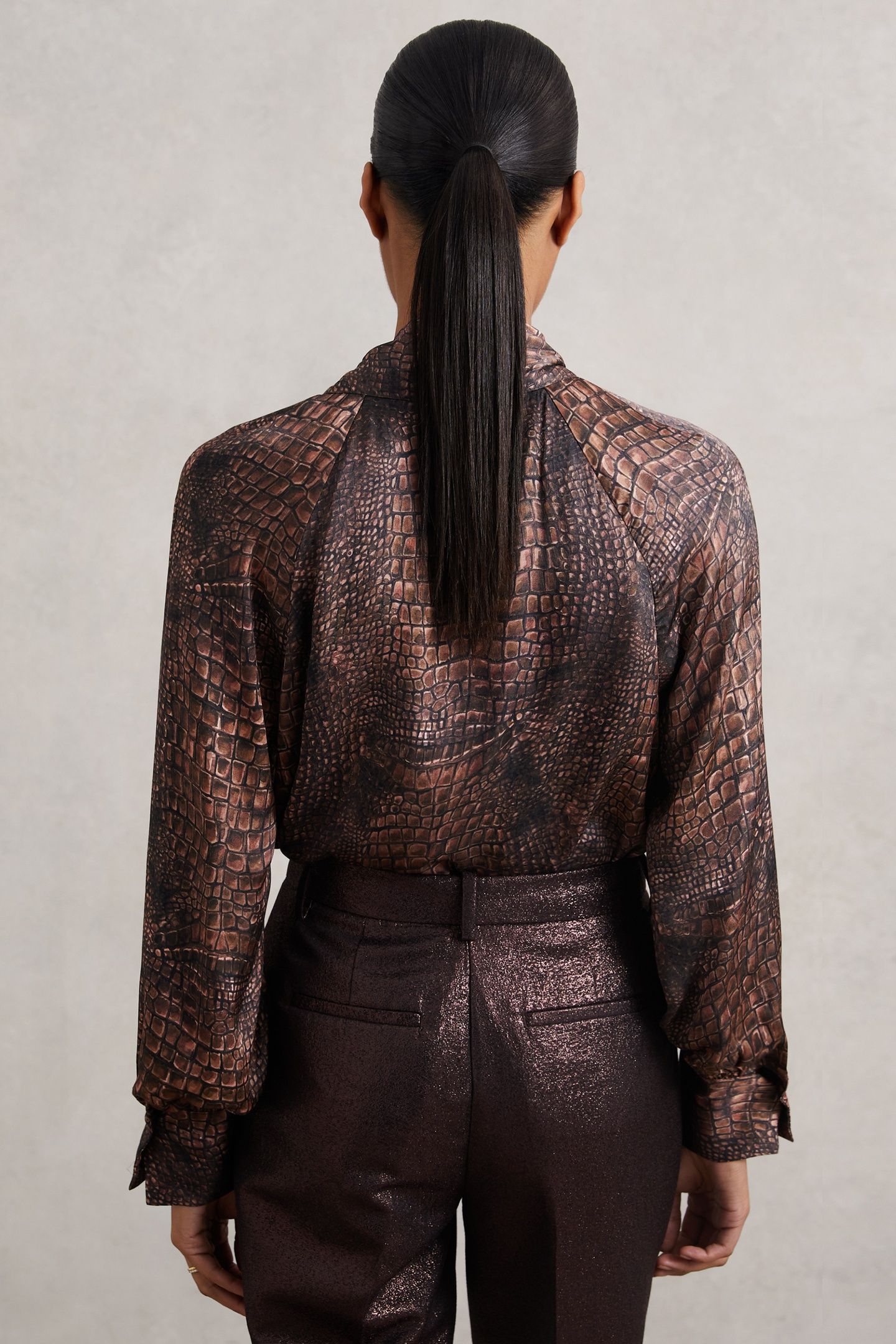 ANIMAL PRINT TOP BROWN 2