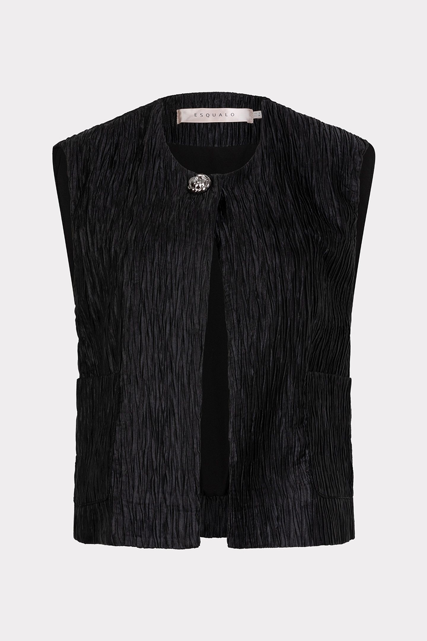 GILET CRINKLE BLACK 4