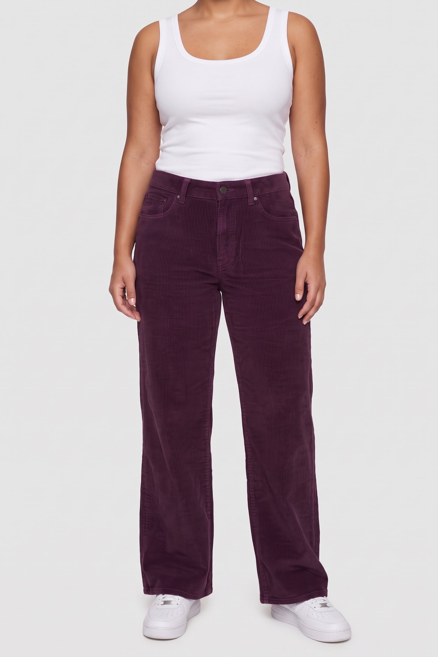 JANE CORD PANTS MAUVE WINE CORDUROY 1