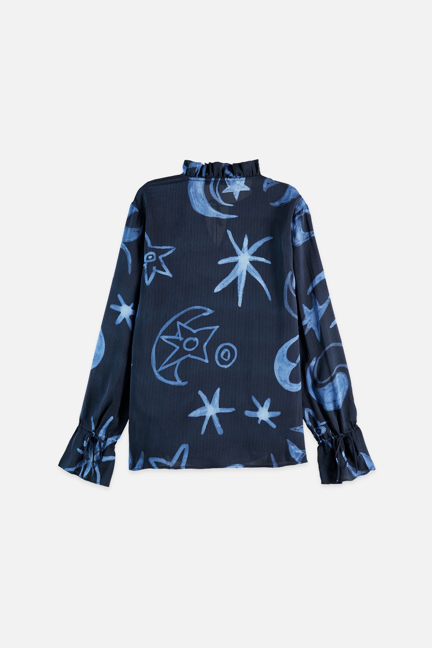 PRINTED DRAWSTRING CUFFS SHIRT COSMIC SKY SPACED CARBON 5