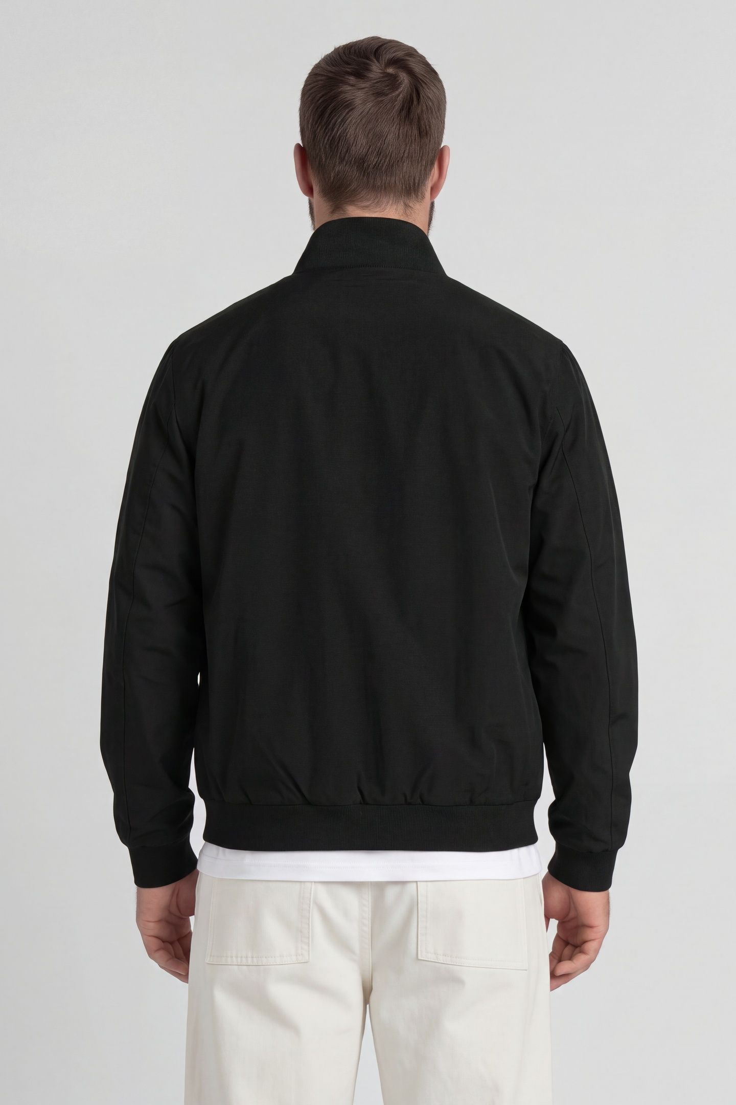 FUNNEL NECK SHELL JACKET JET BLACK 6
