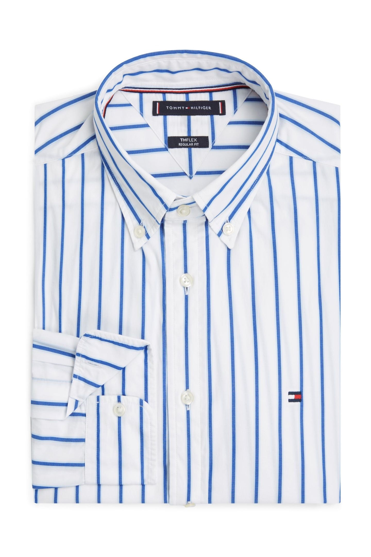 FLEX POPLIN BOLD WHITE/STRIPE 5