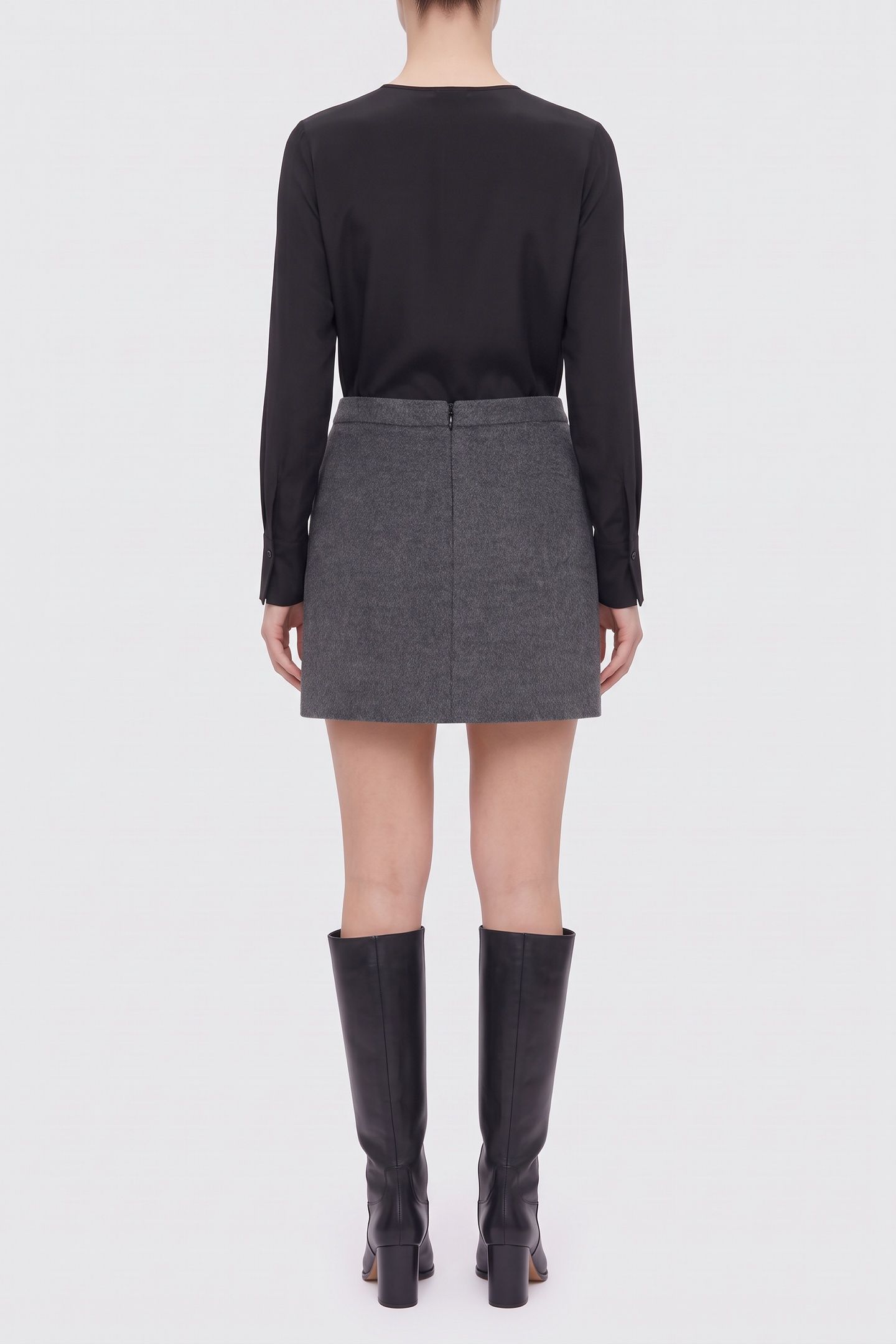 REBECCA SKIRT DARK GREY MELANGE 4