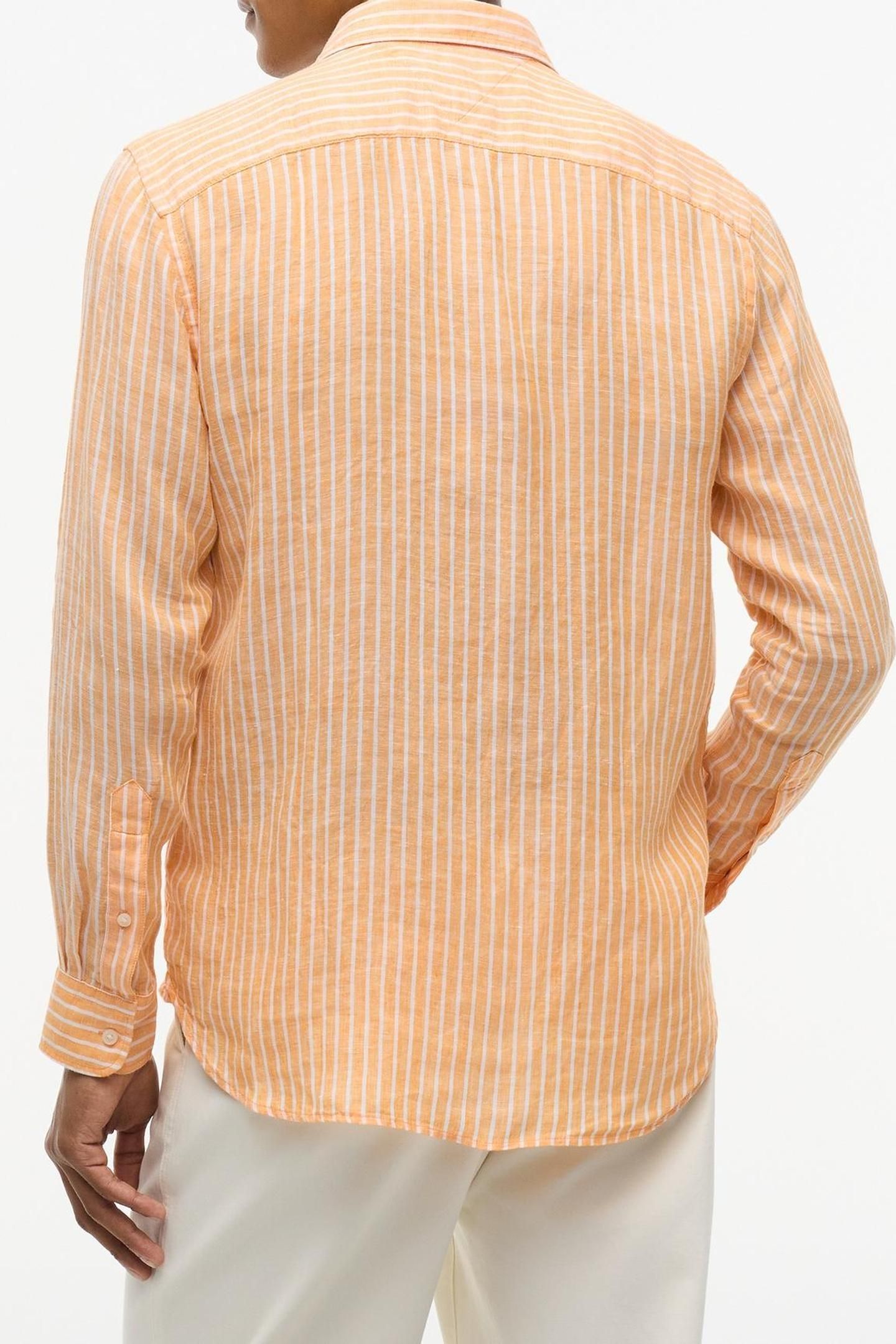 LINEN BENGAL STRIPE ORANGE FLASH/STRIPE 2