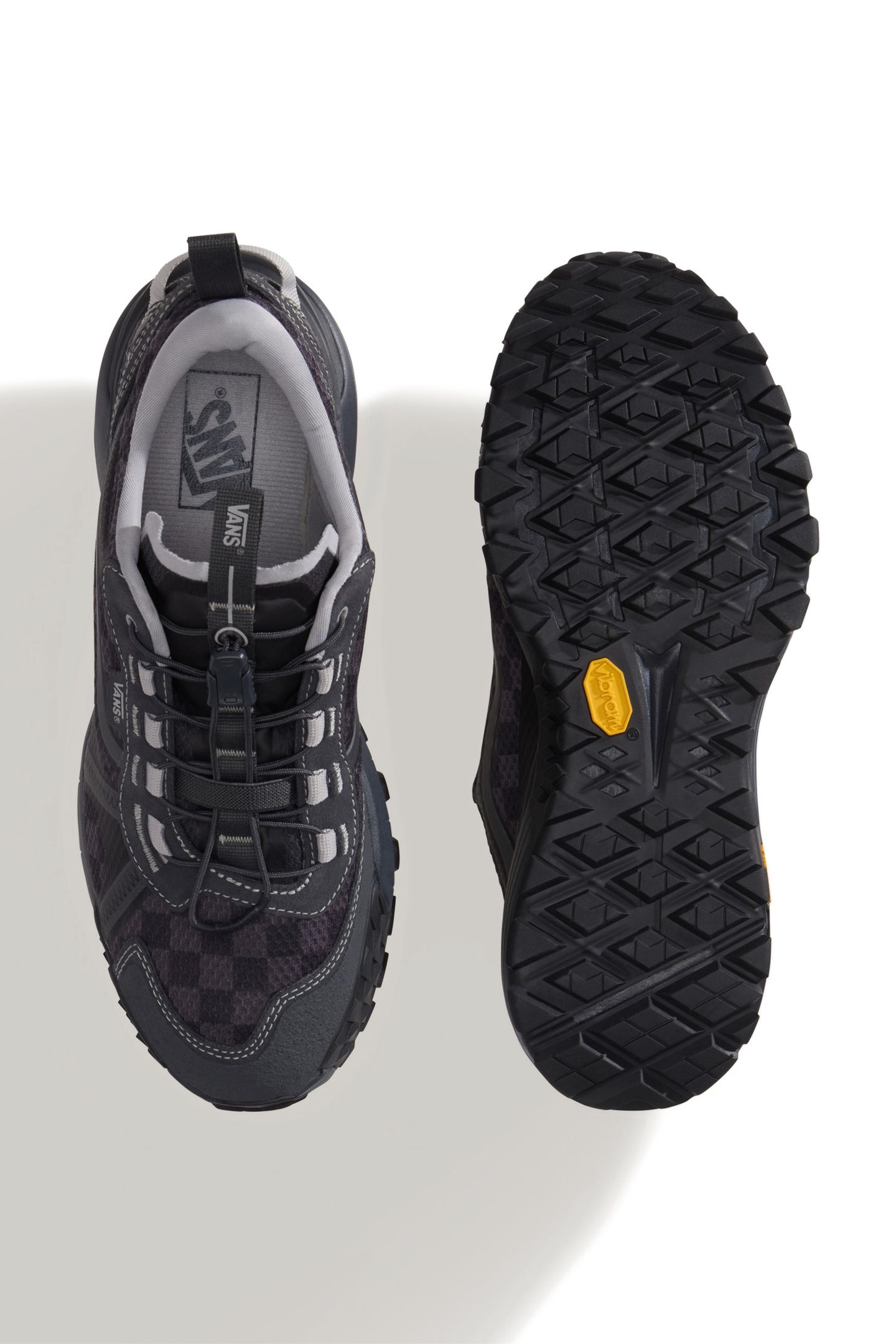 UNISEX CROSSPATH XC CHECKERBOARD CHARCOAL GRAY 4