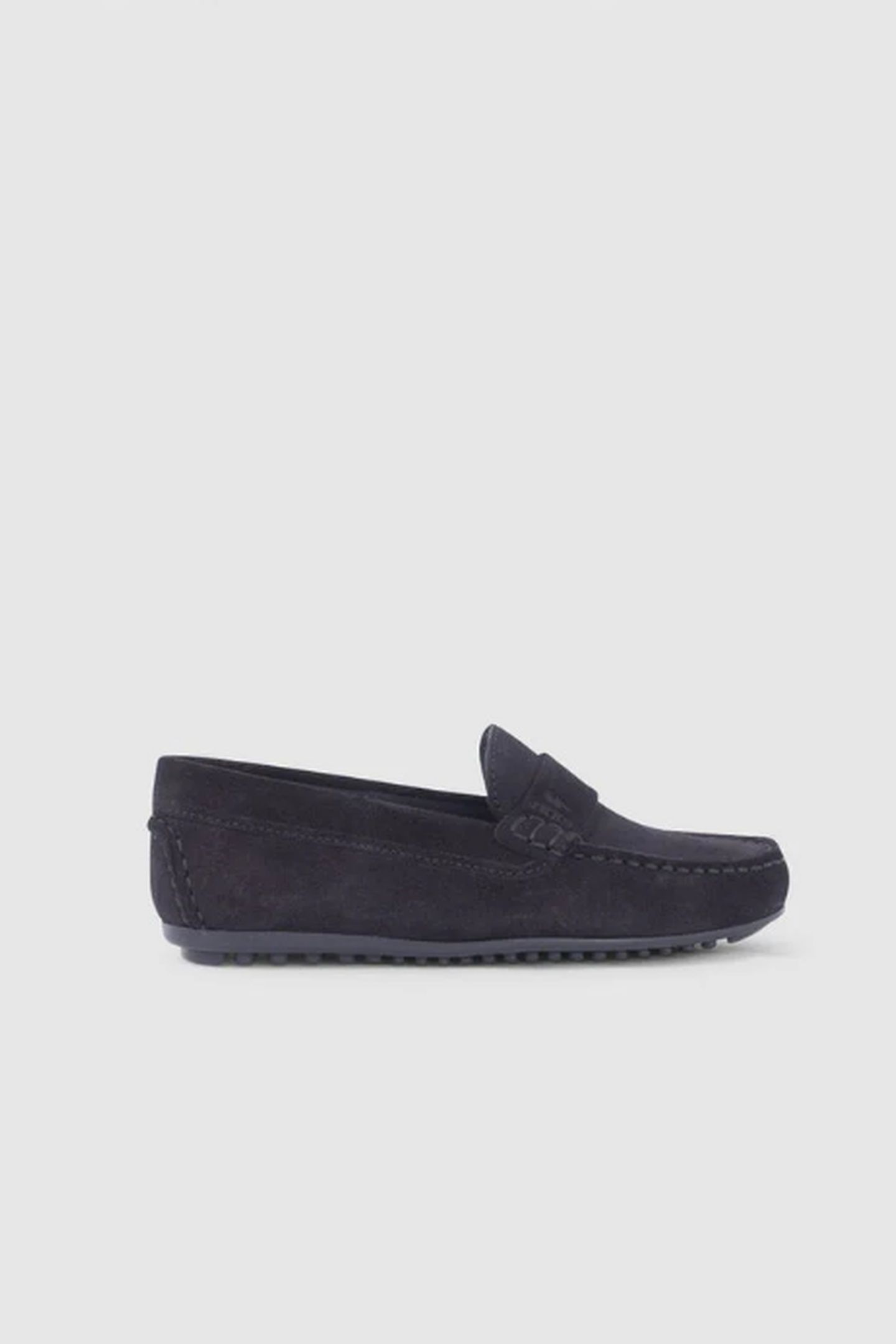 BOYS' NAVY SUEDE LOAFERS 1
