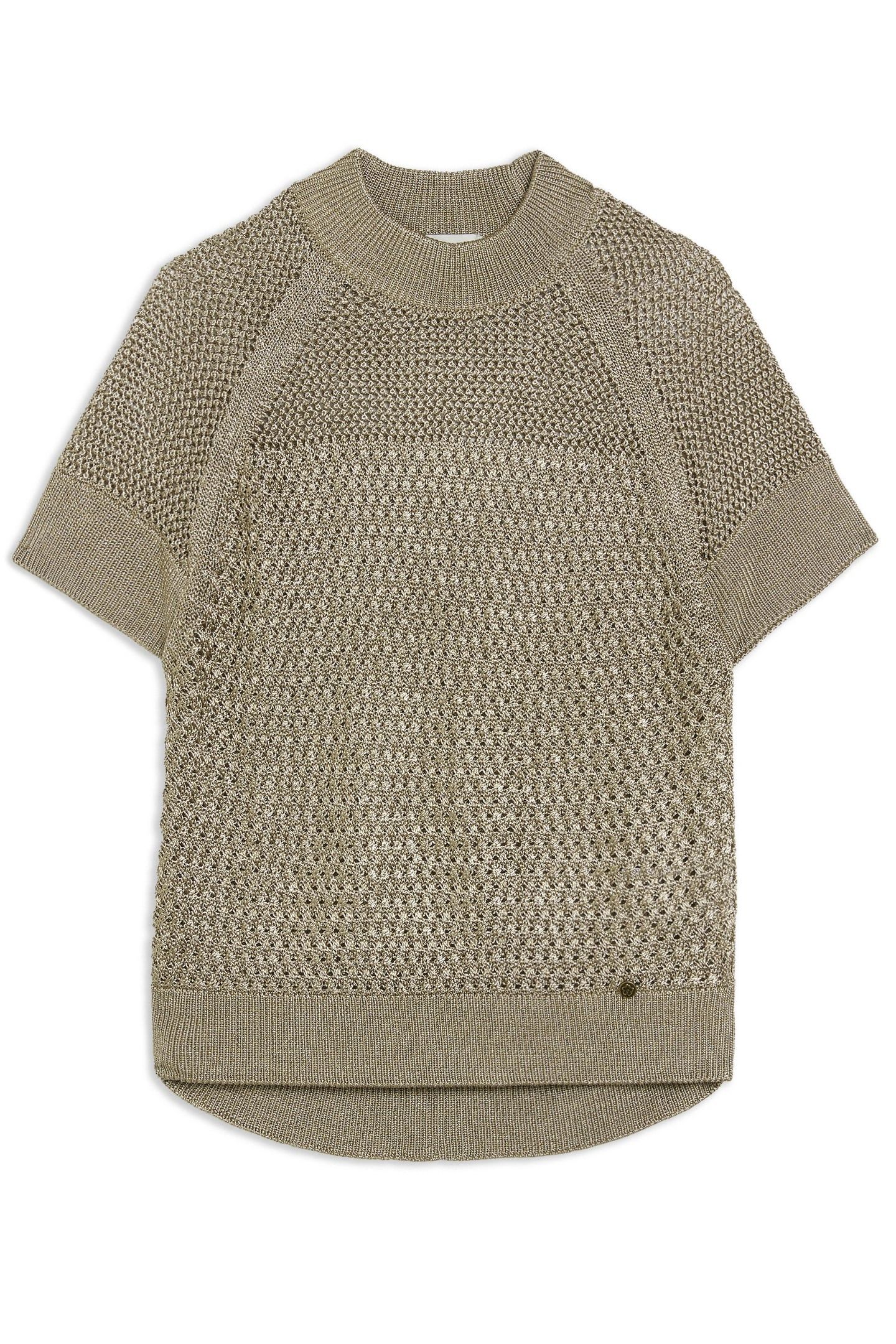 ABALY BASKET STITCH SLEEVELESS TOP NATURAL 3