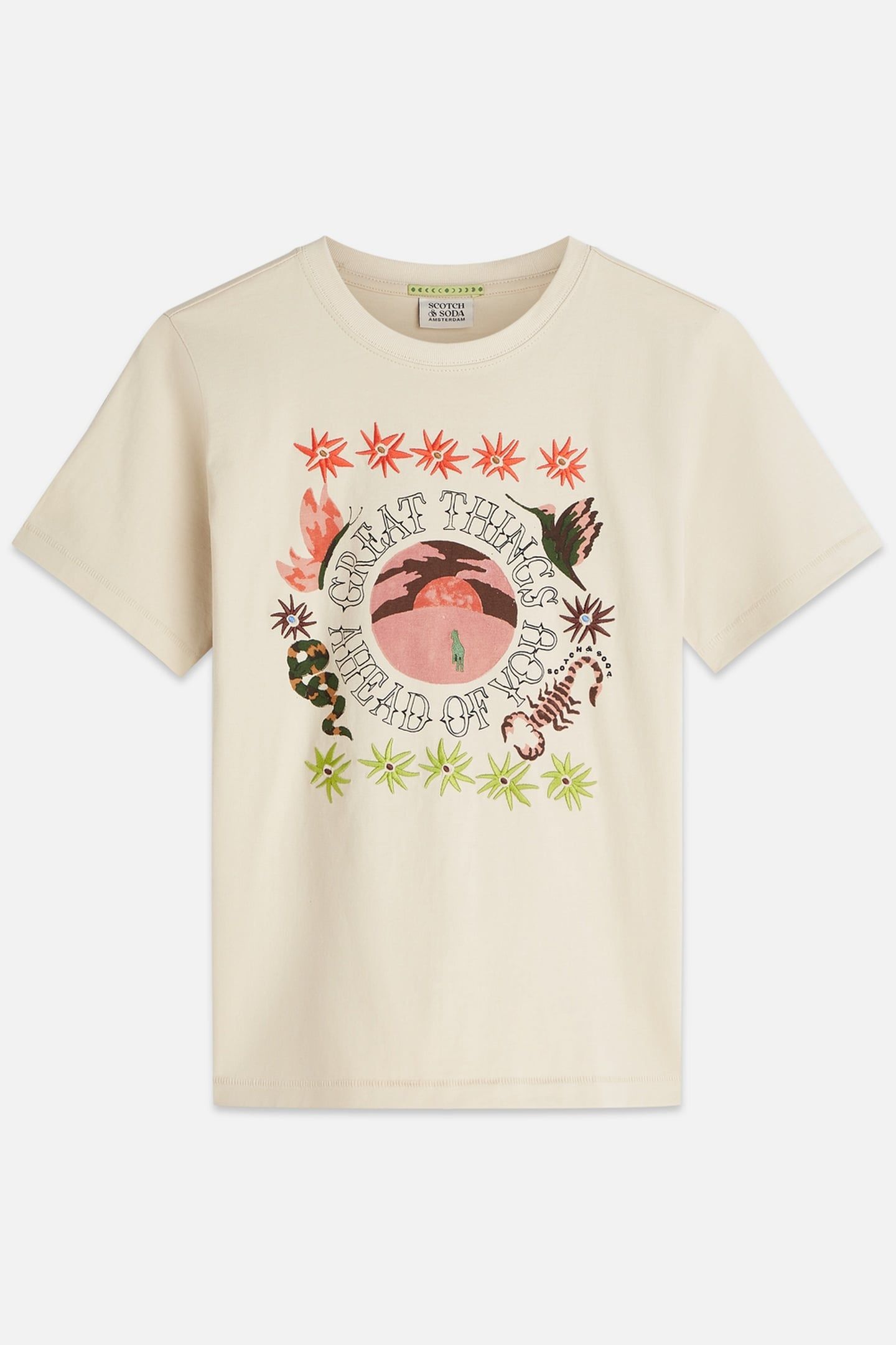 EMBROIDERED ARTWORK REGULAR-FIT T-SHIRT FOG 4