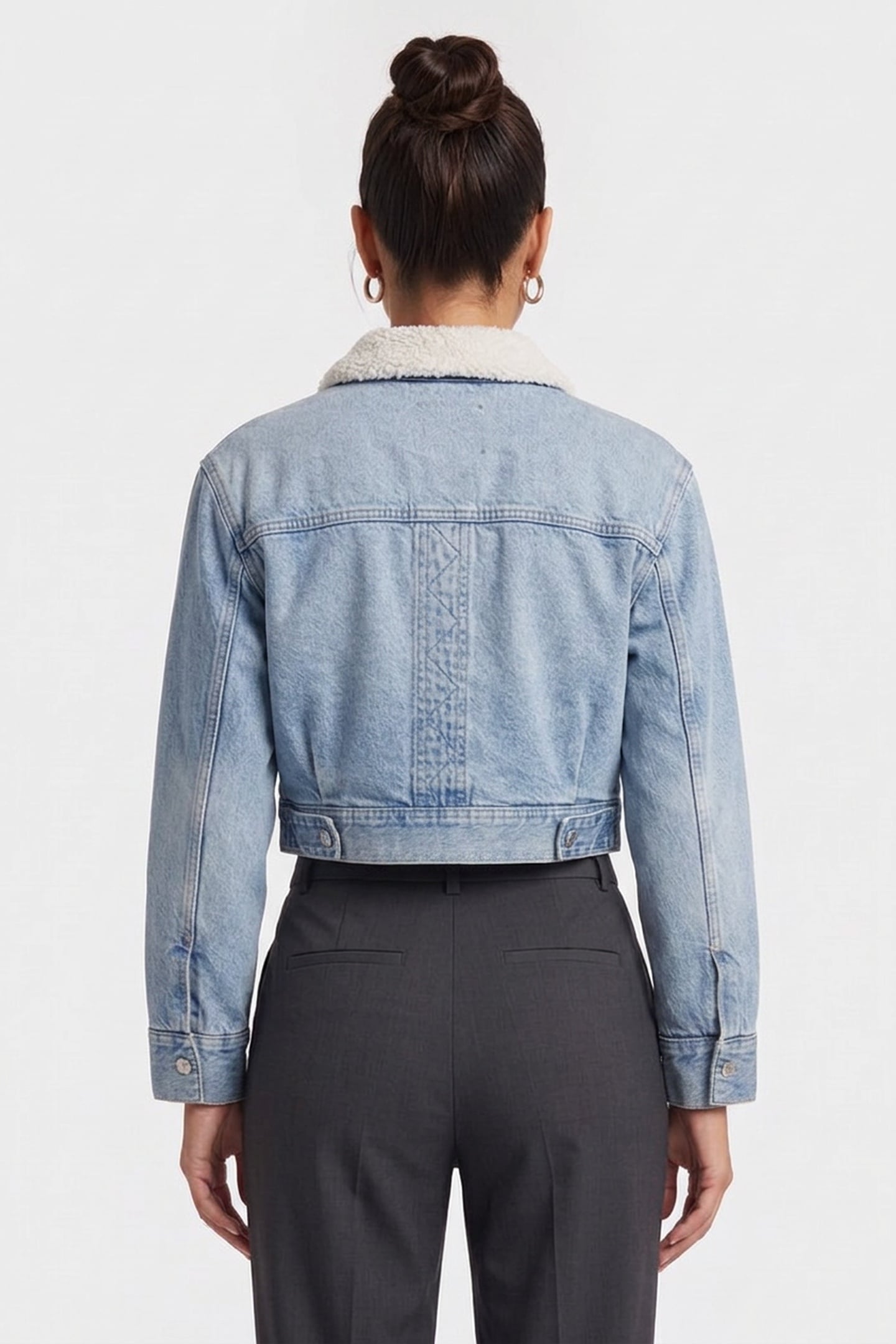 SHERPA WOOL DENIM JACKET BLUE NEWTON 2