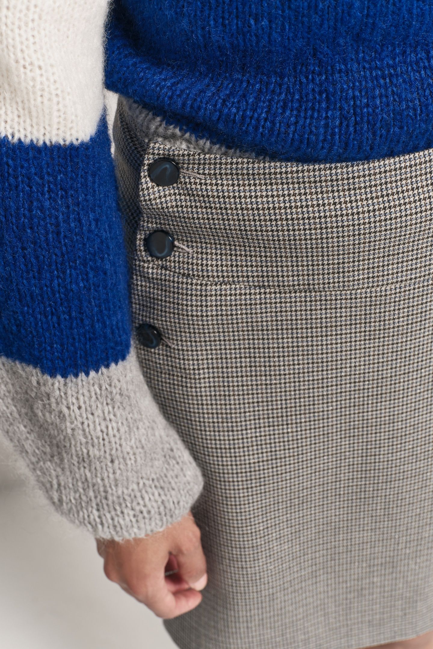 JUJU - BLUE FOOTSTONE SUIT SKIRT 5