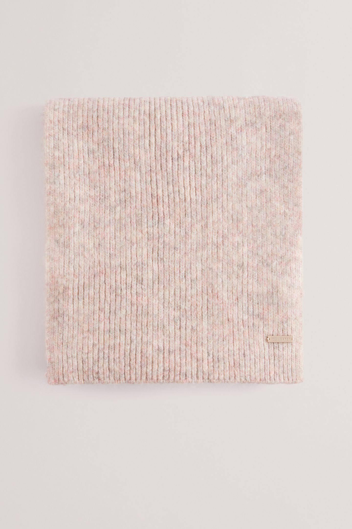 LIDIIES KNITTED RIBBED SCARF MULTICOL 1