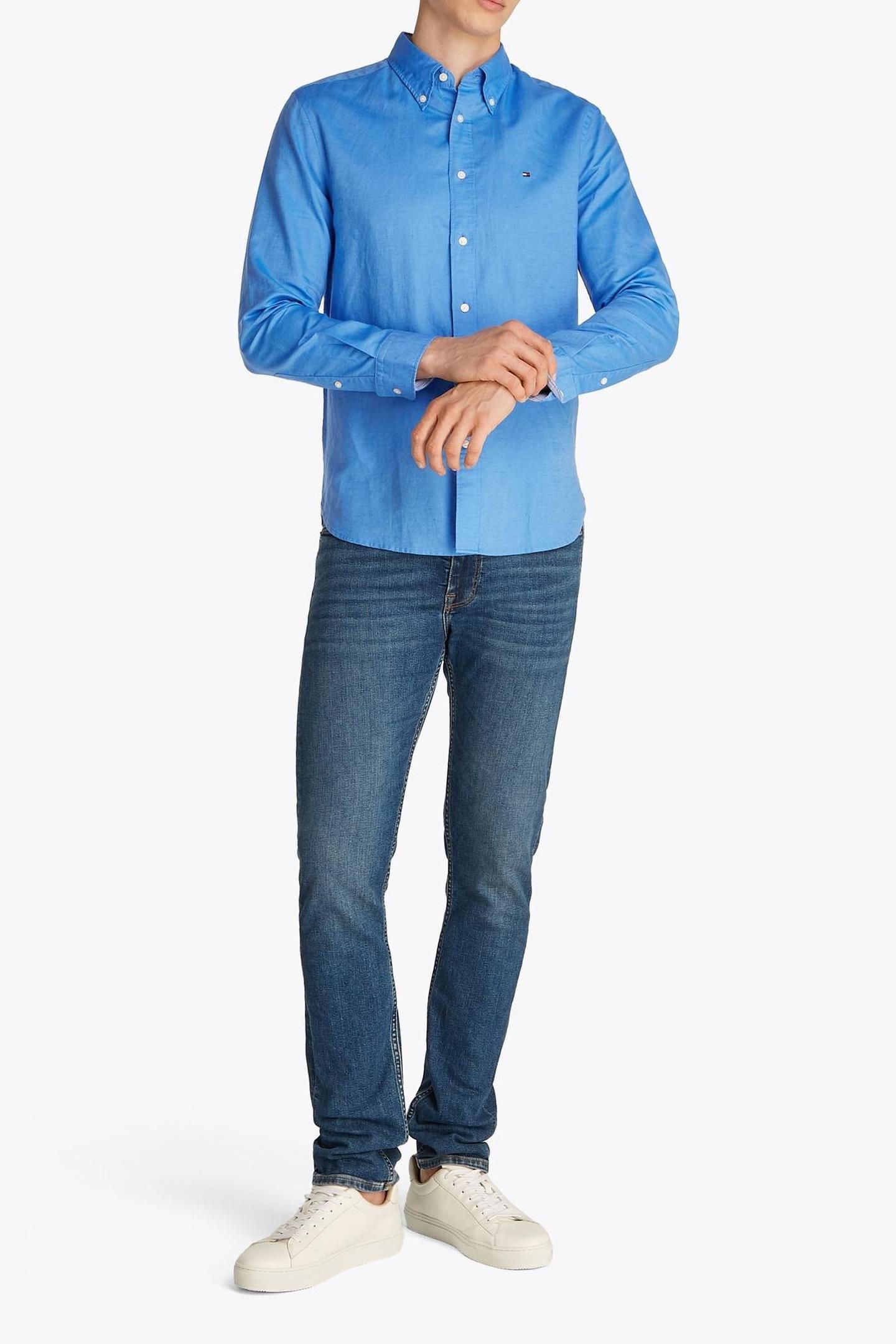 LINEN BLEND SOLID RF BLUE SPELL 2