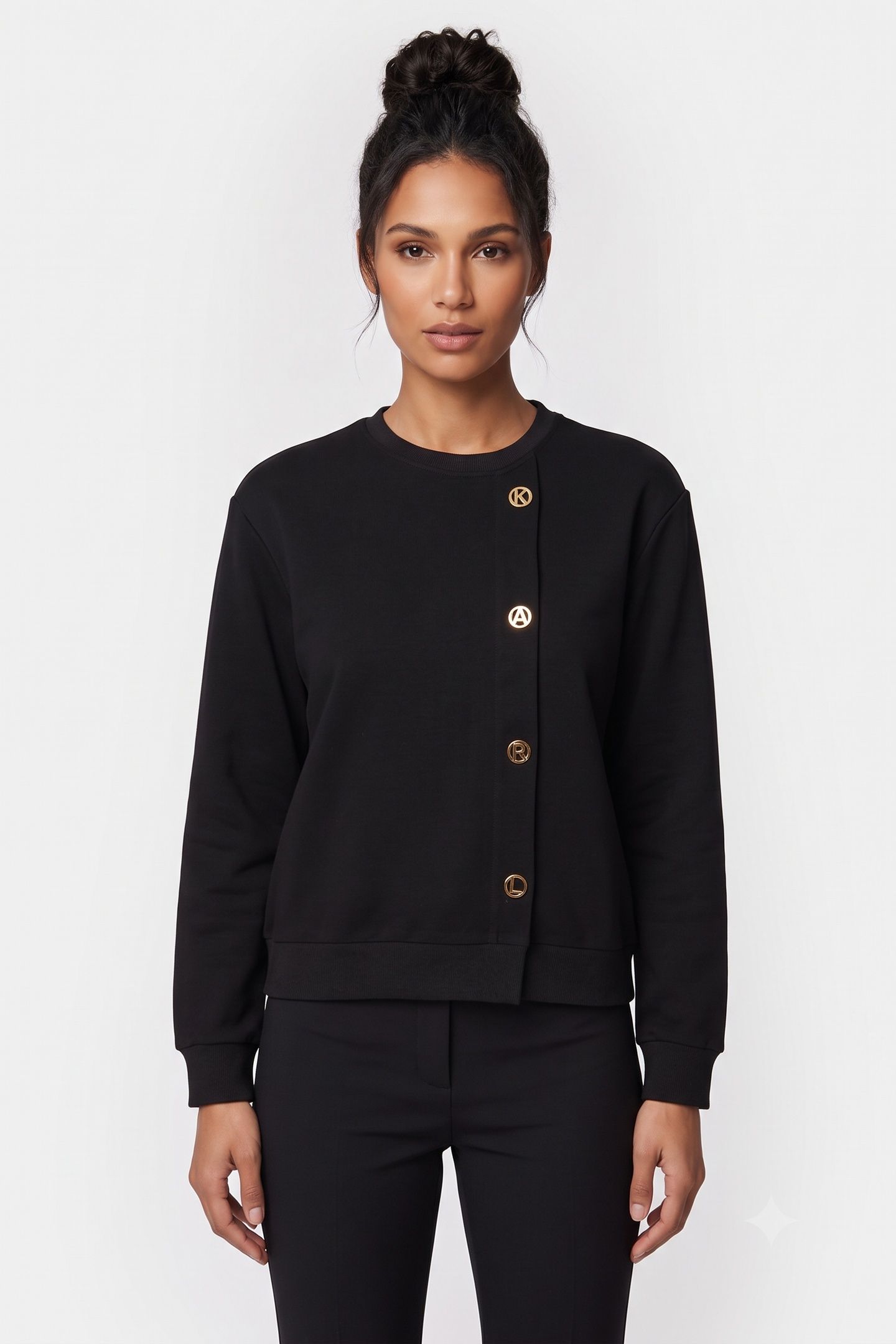 KARL DAILY SWEATSHIRT BLACK 1