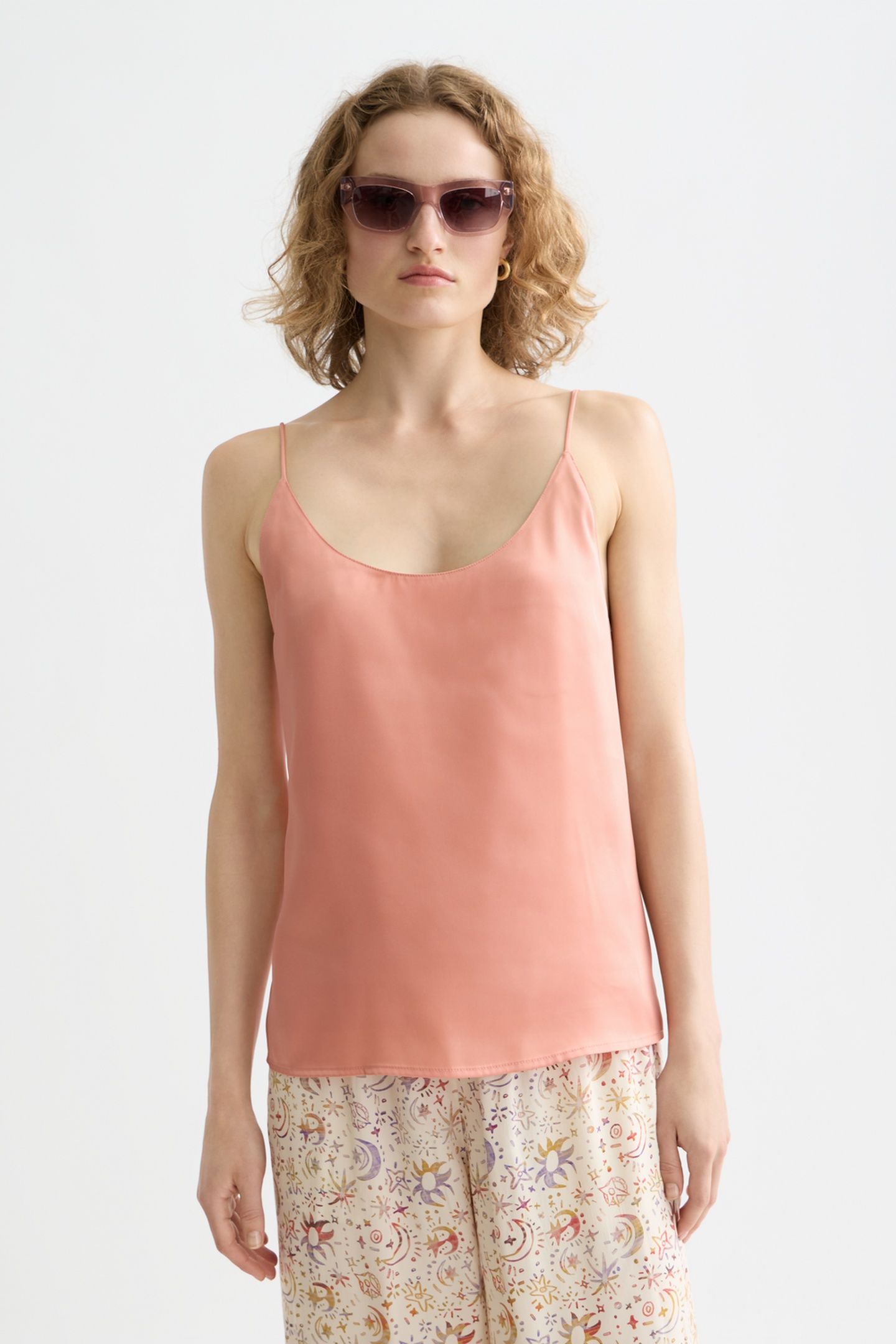 SINGLET WOVEN FRONT JERSEY BACK TANK CANYON CLAY 1