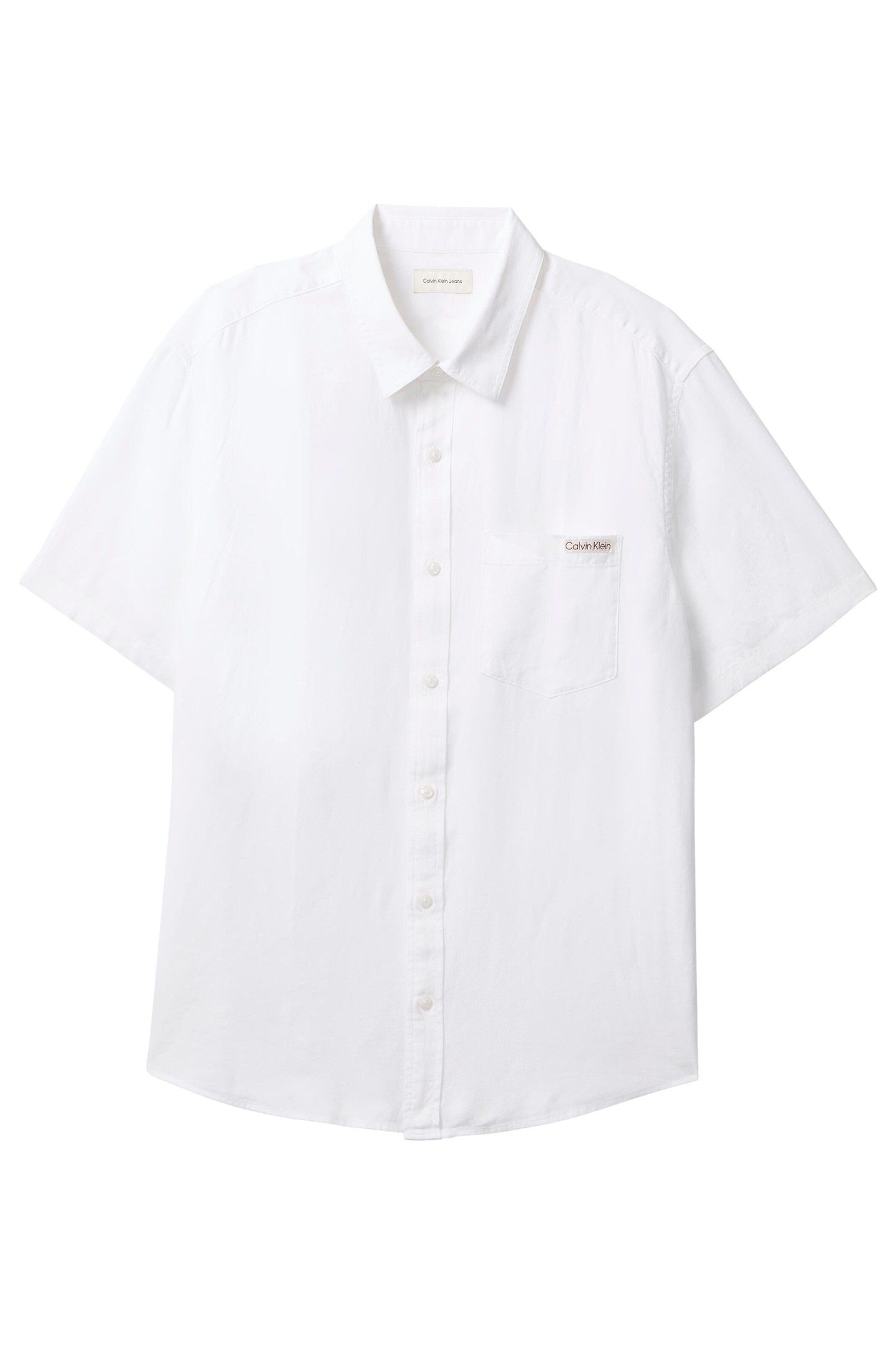SS SLD CAUSAL LINEN SHIRT BRILLIANT WHITE 1
