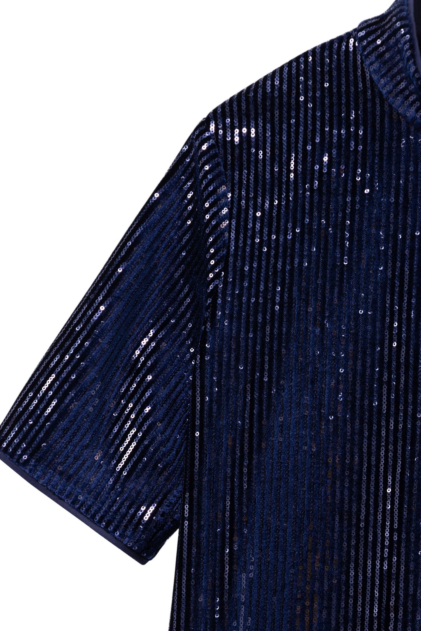 ROZE - NAVY KNIT DRESS WITH SEQUINS 3