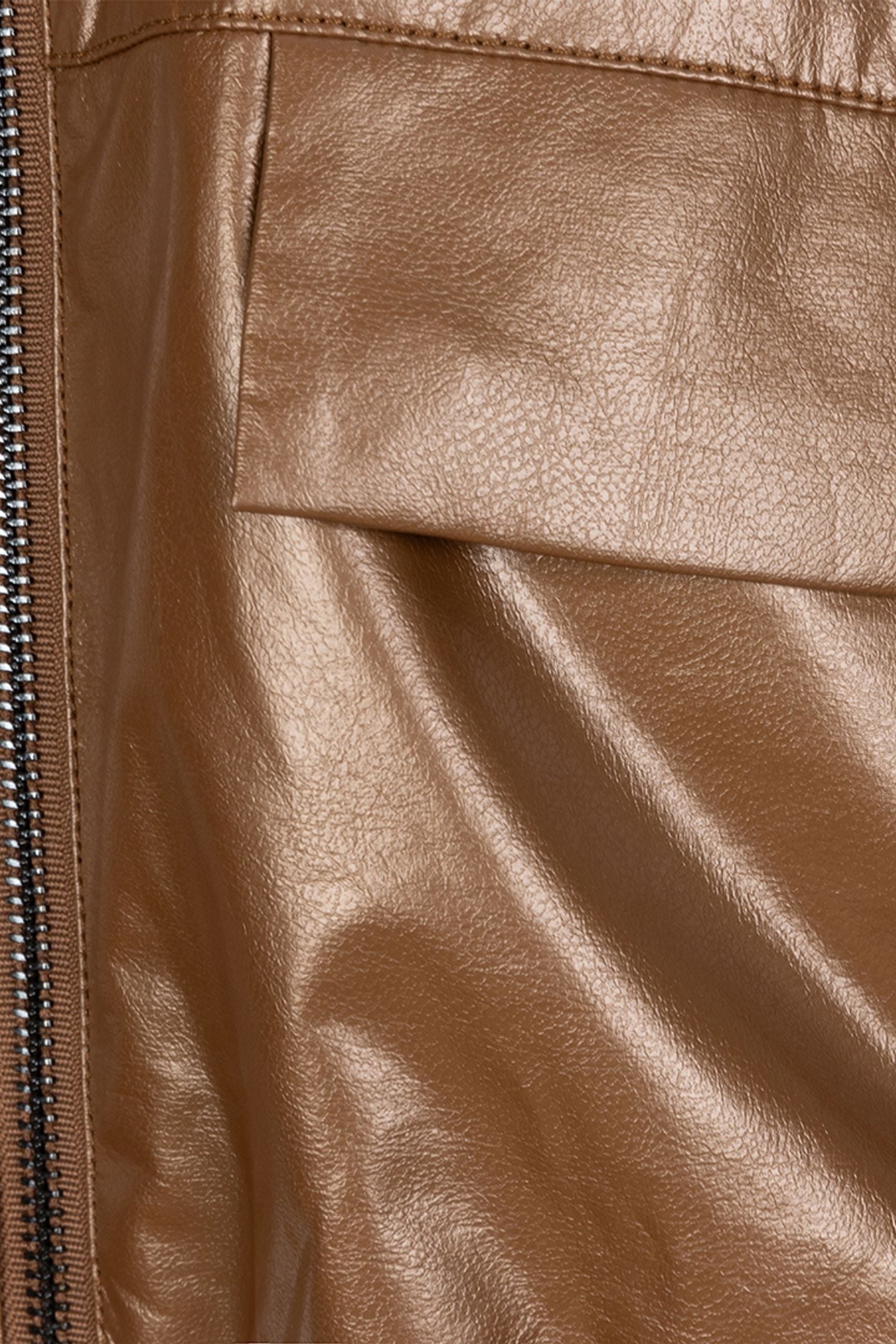 BODYWARMER METALLIC PU BRONZE METALLIC 6