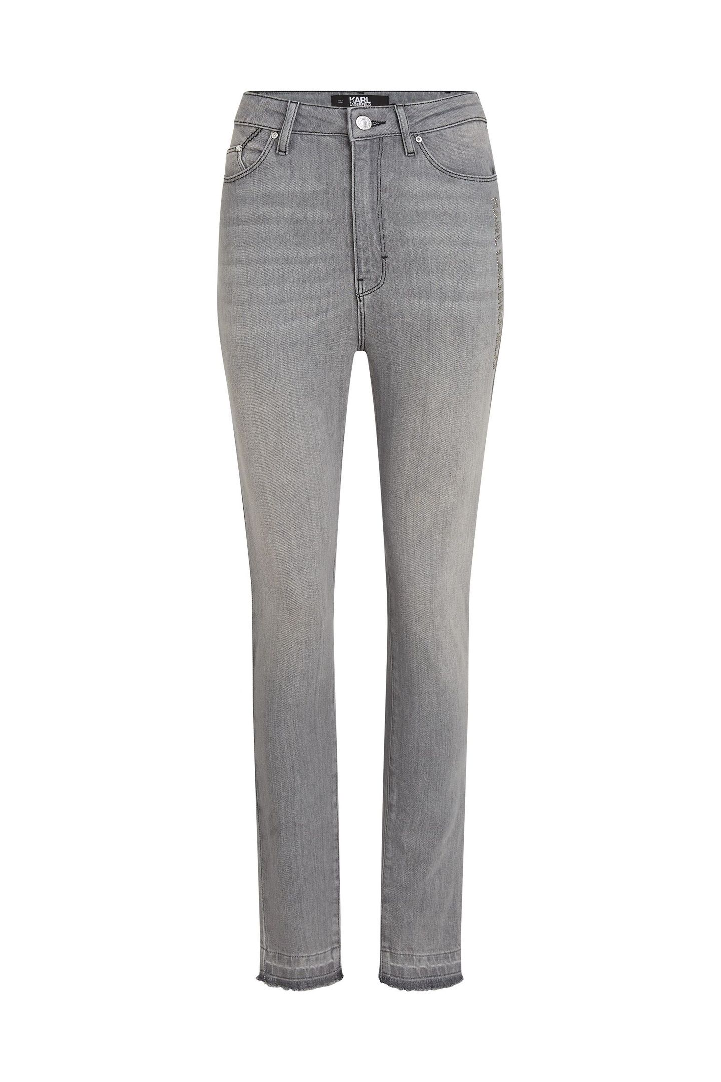 SKINNY LOGO DENIM GREY DENIM 1