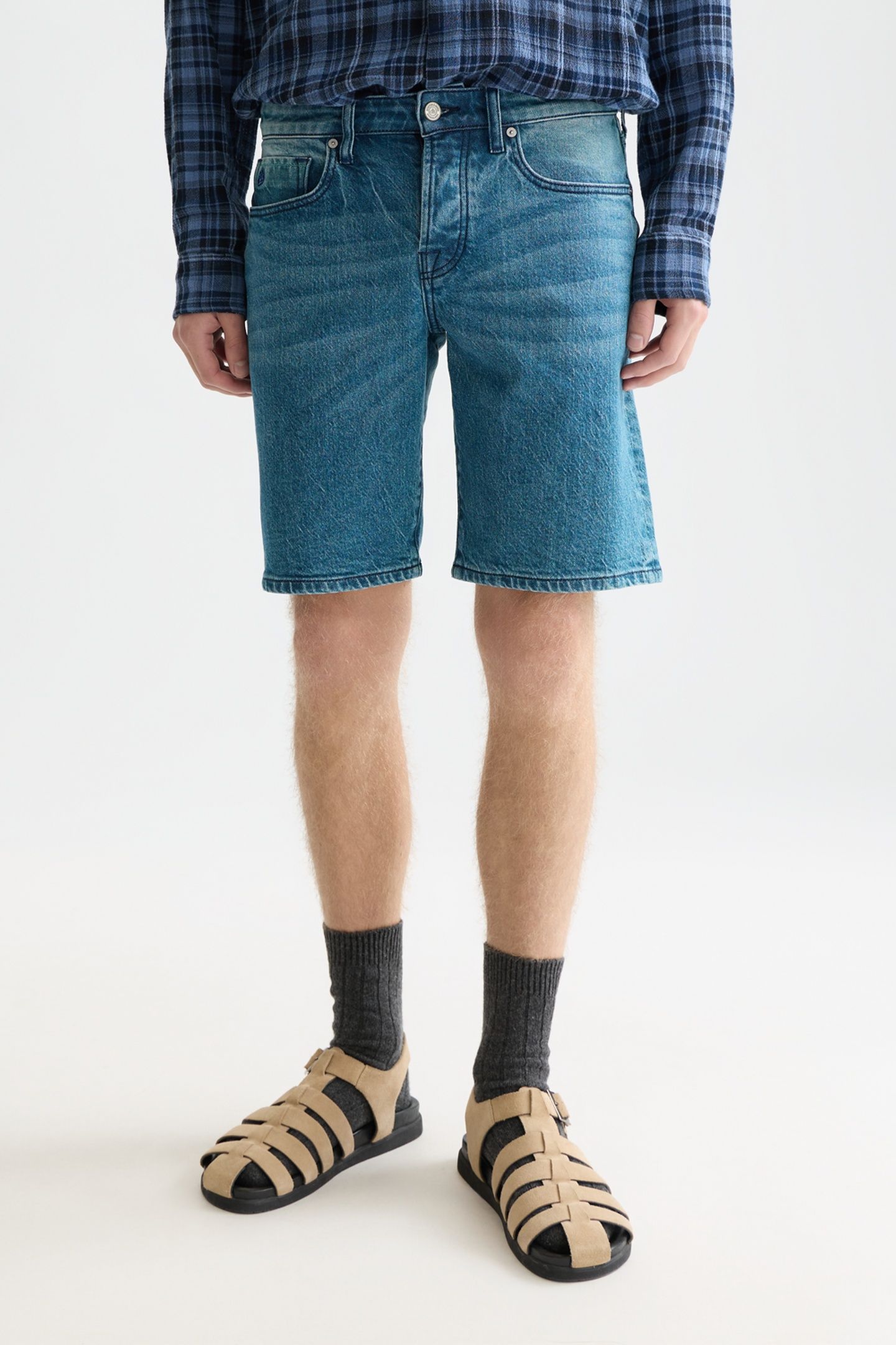 RALSTON REGULAR SLIMFIT JEANS SHORT NAVY 1